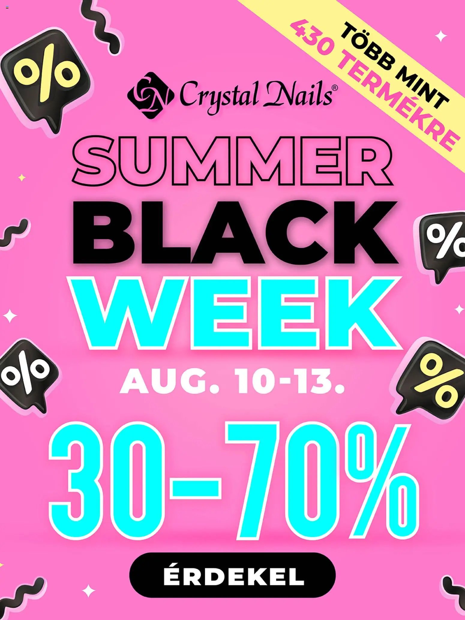 Crystal Nails Summer Black Week