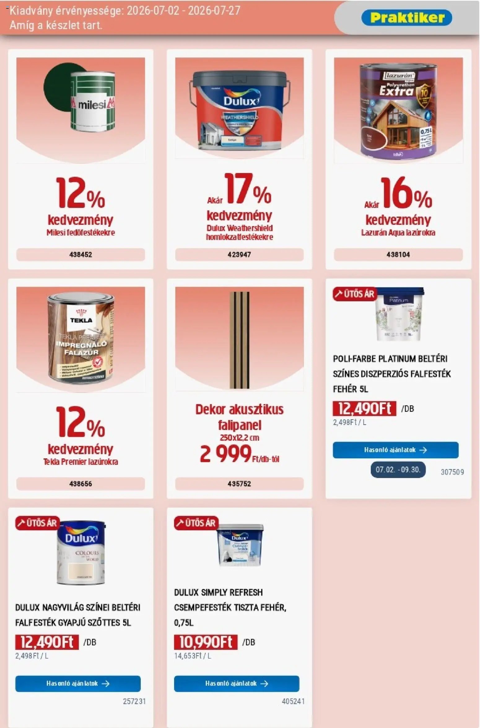 Praktiker akciós újság