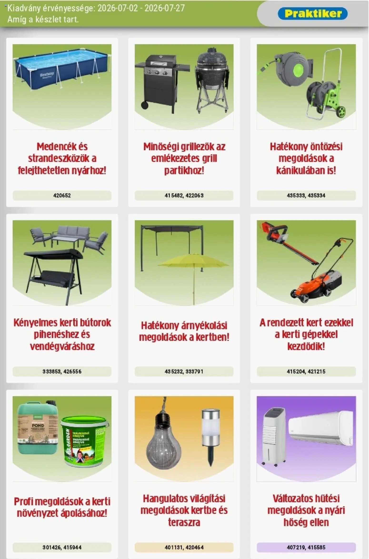 Praktiker akciós újság