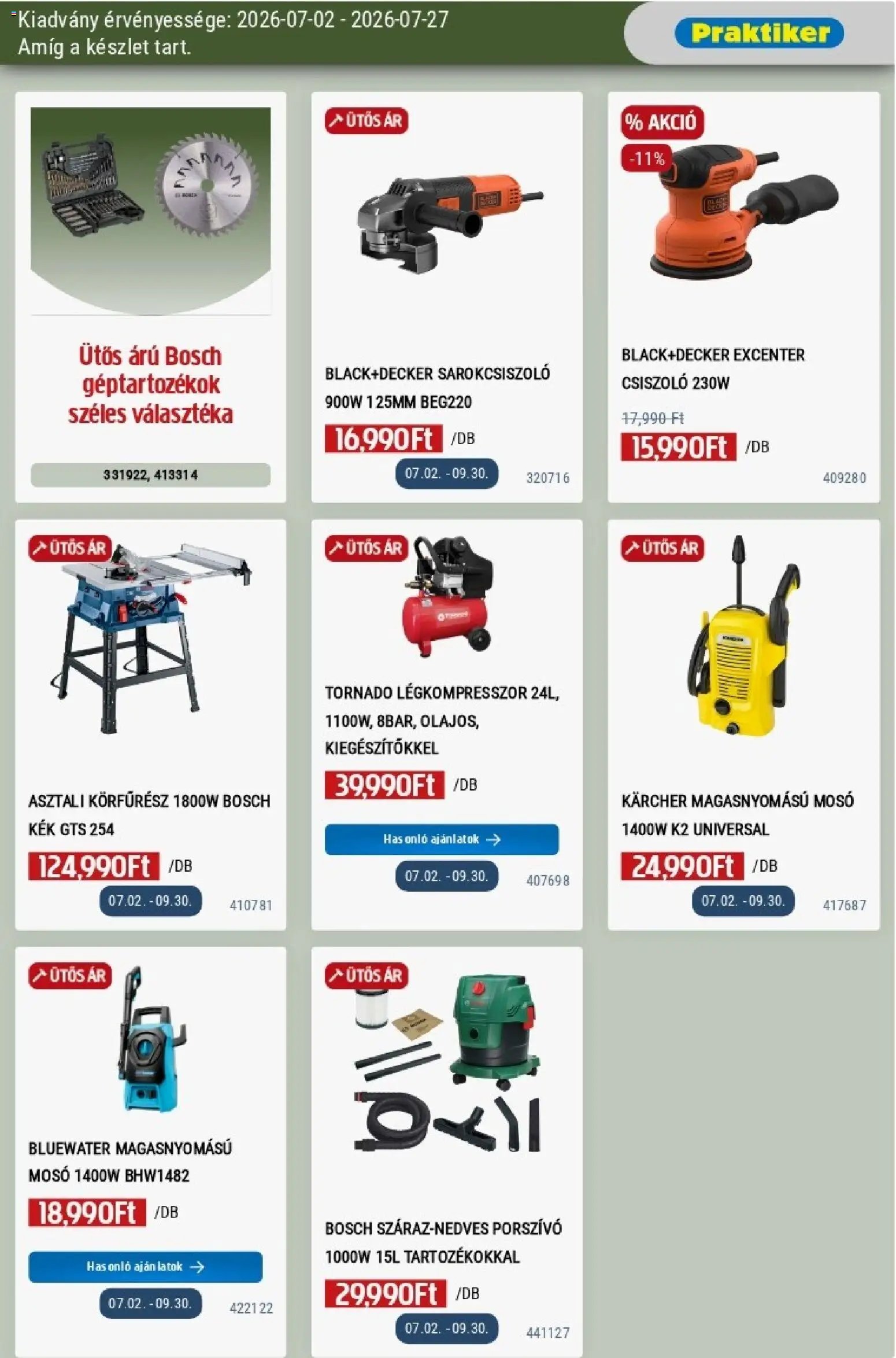 Praktiker akciós újság
