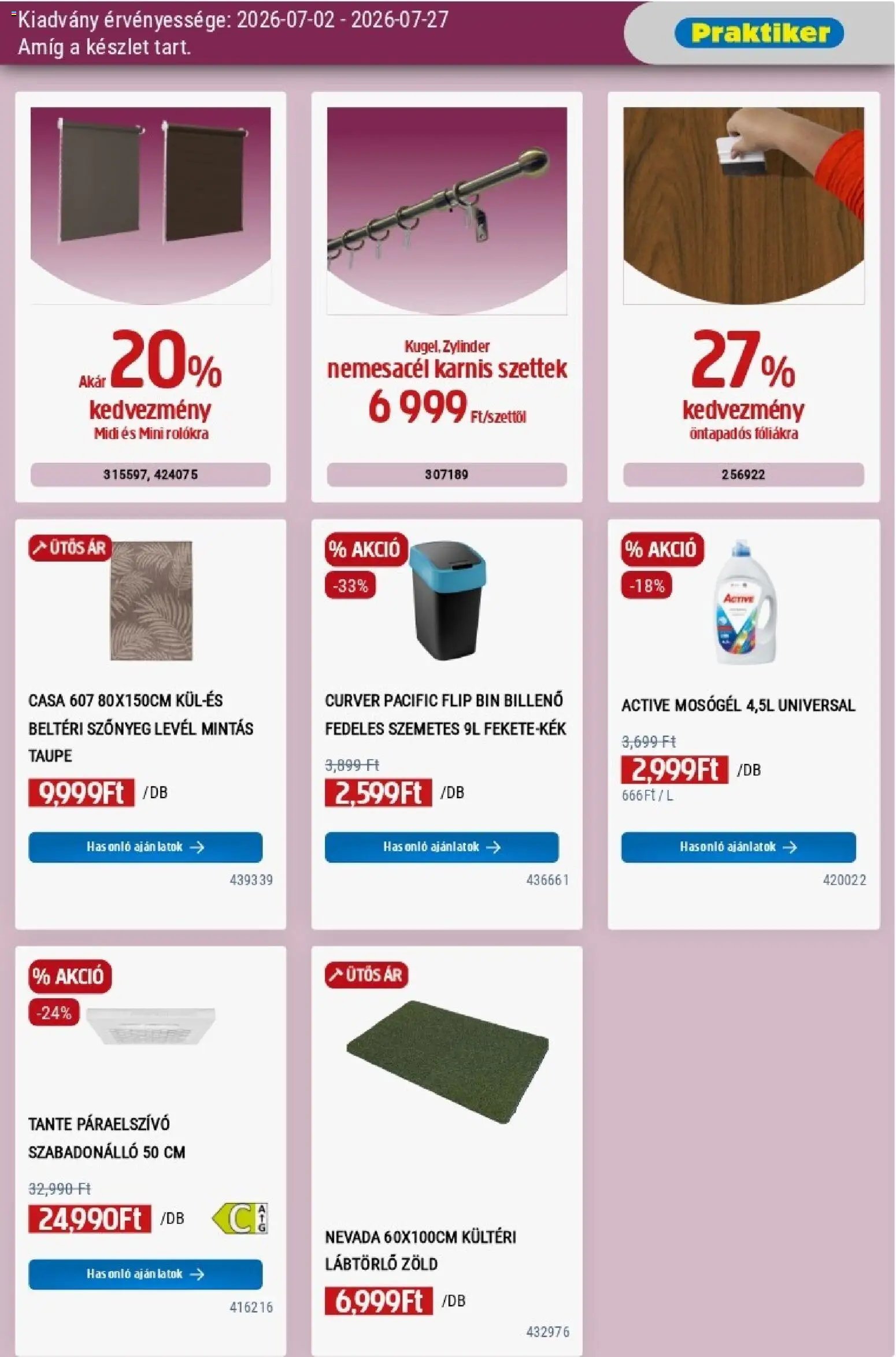 Praktiker akciós újság