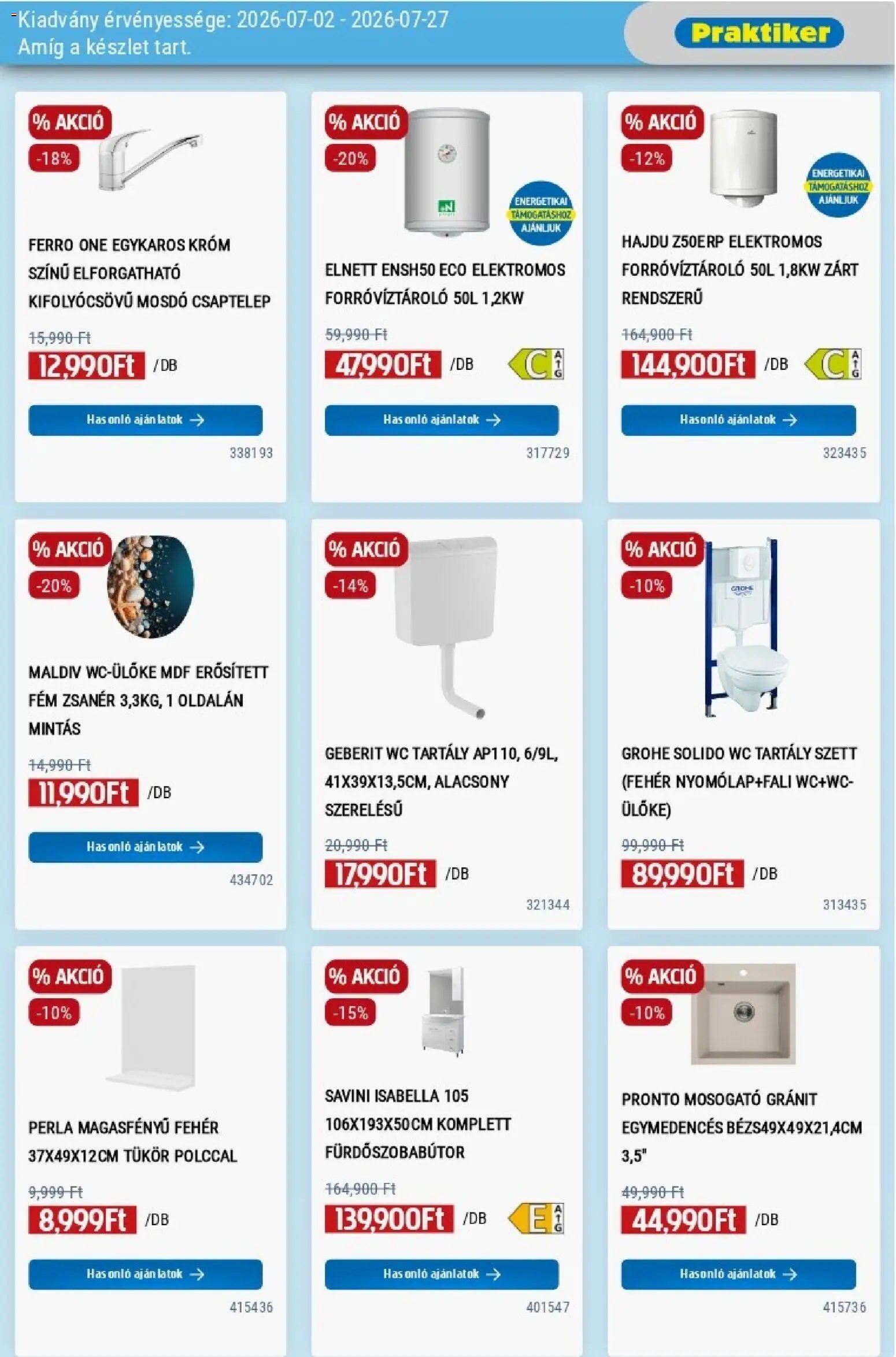 Praktiker akciós újság