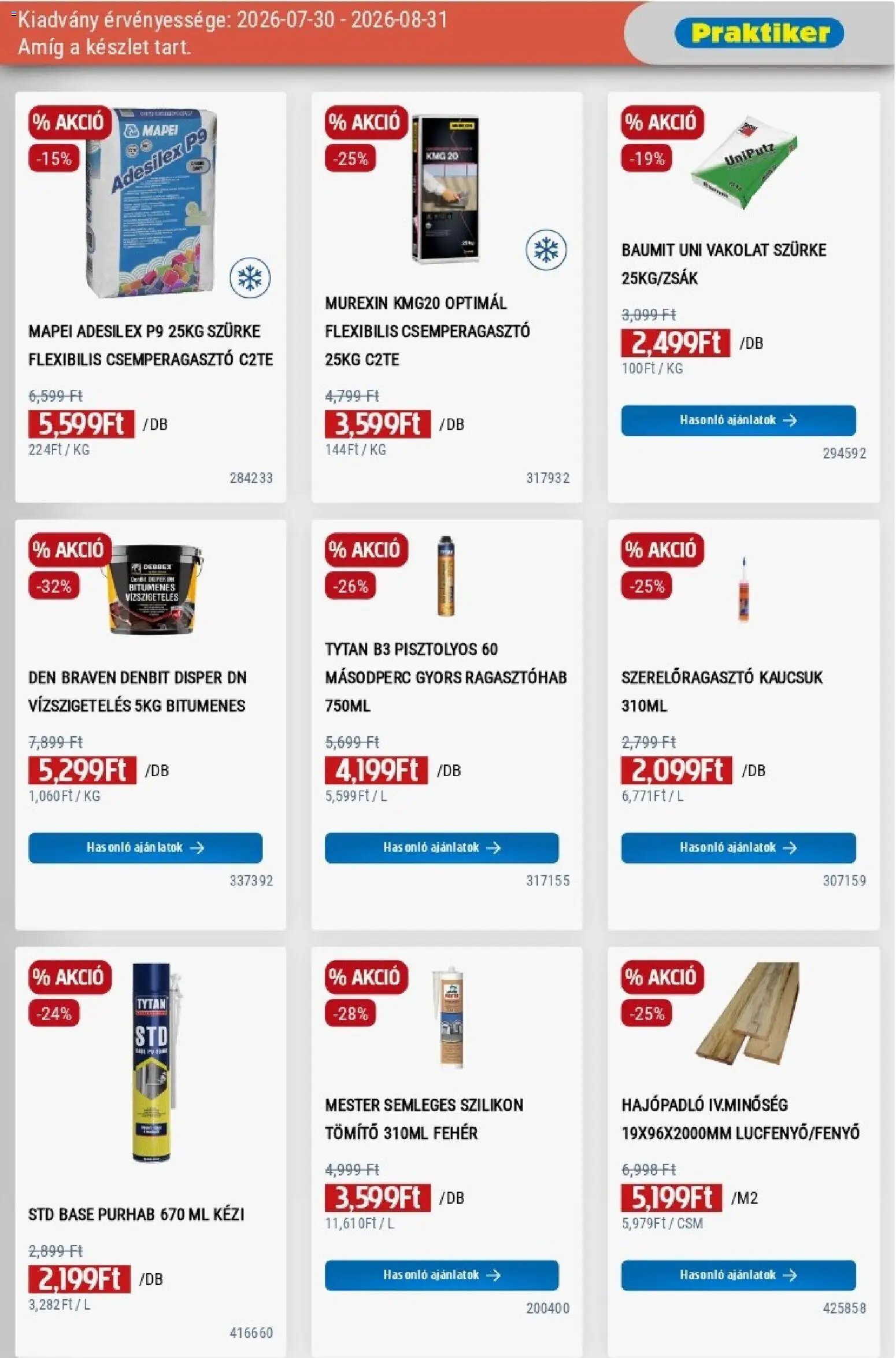 Praktiker akciós újság
