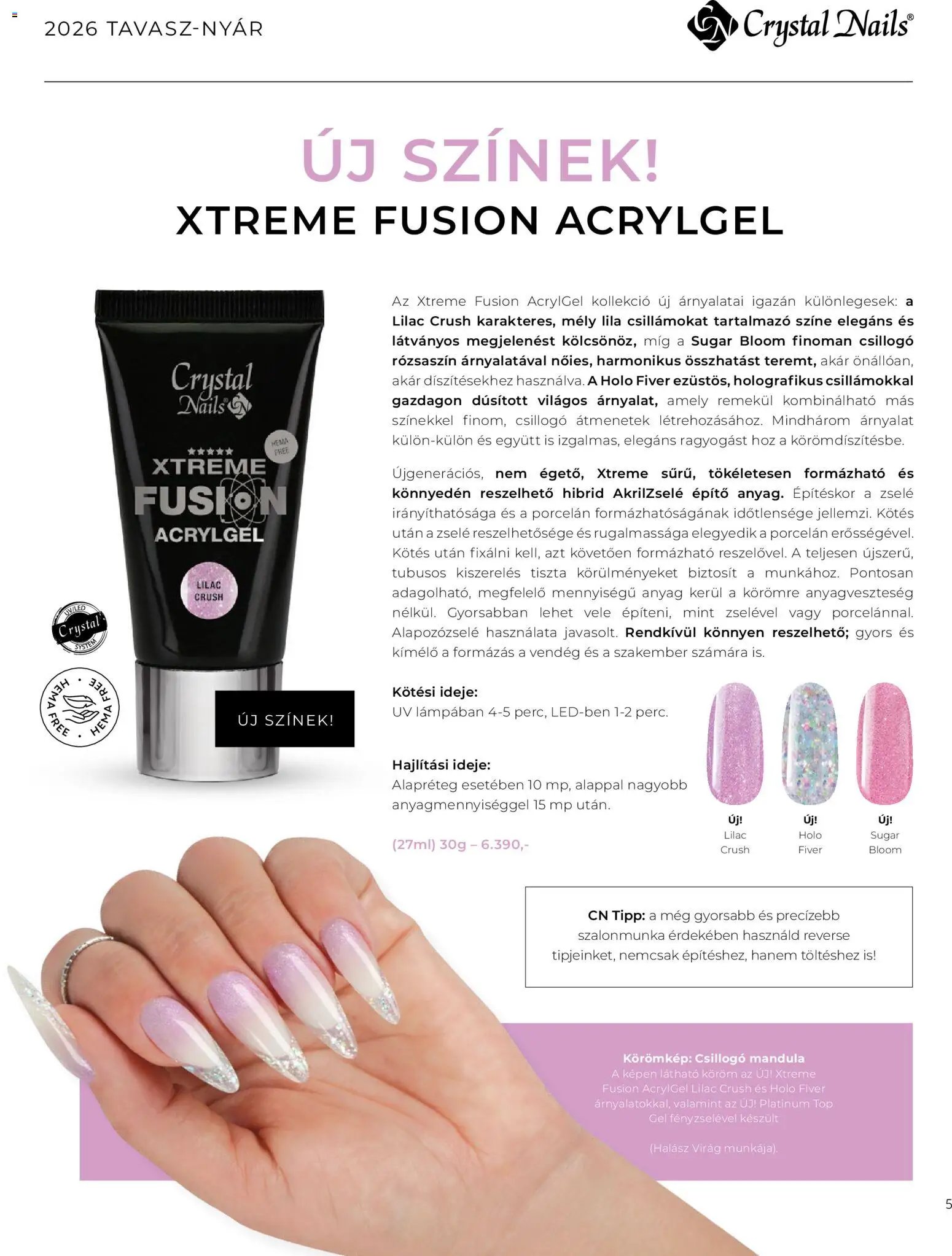 Crystal Nails 2026 tavasz-nyár (2026-03-09 - 2026-08-31)