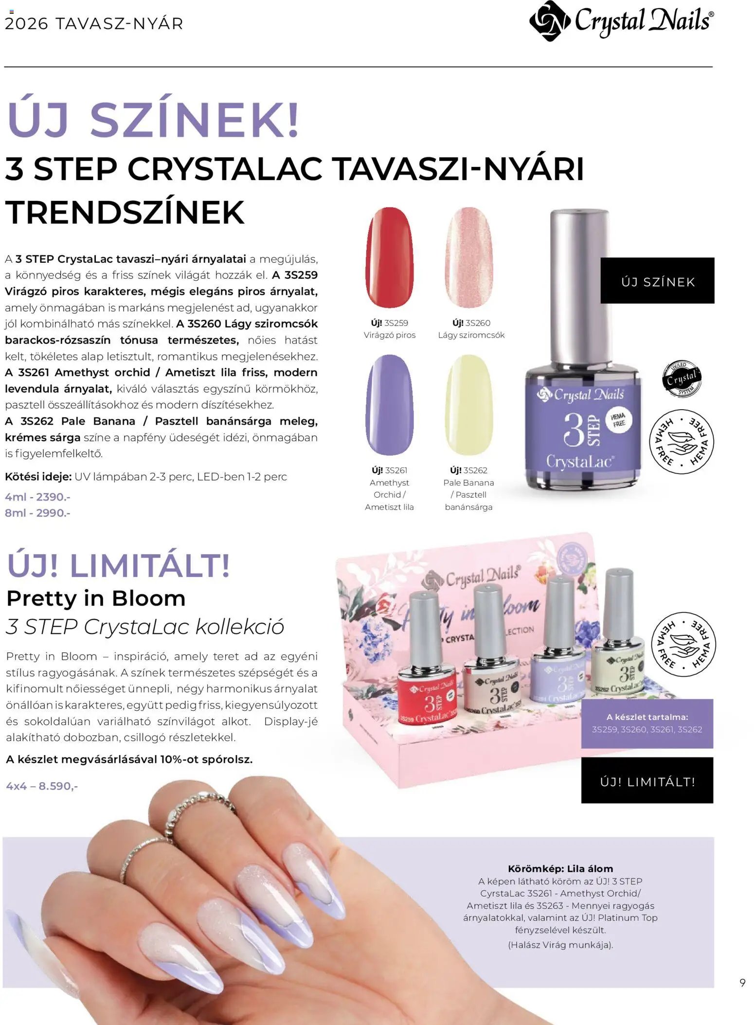 Crystal Nails 2026 tavasz-nyár (2026-03-09 - 2026-08-31)