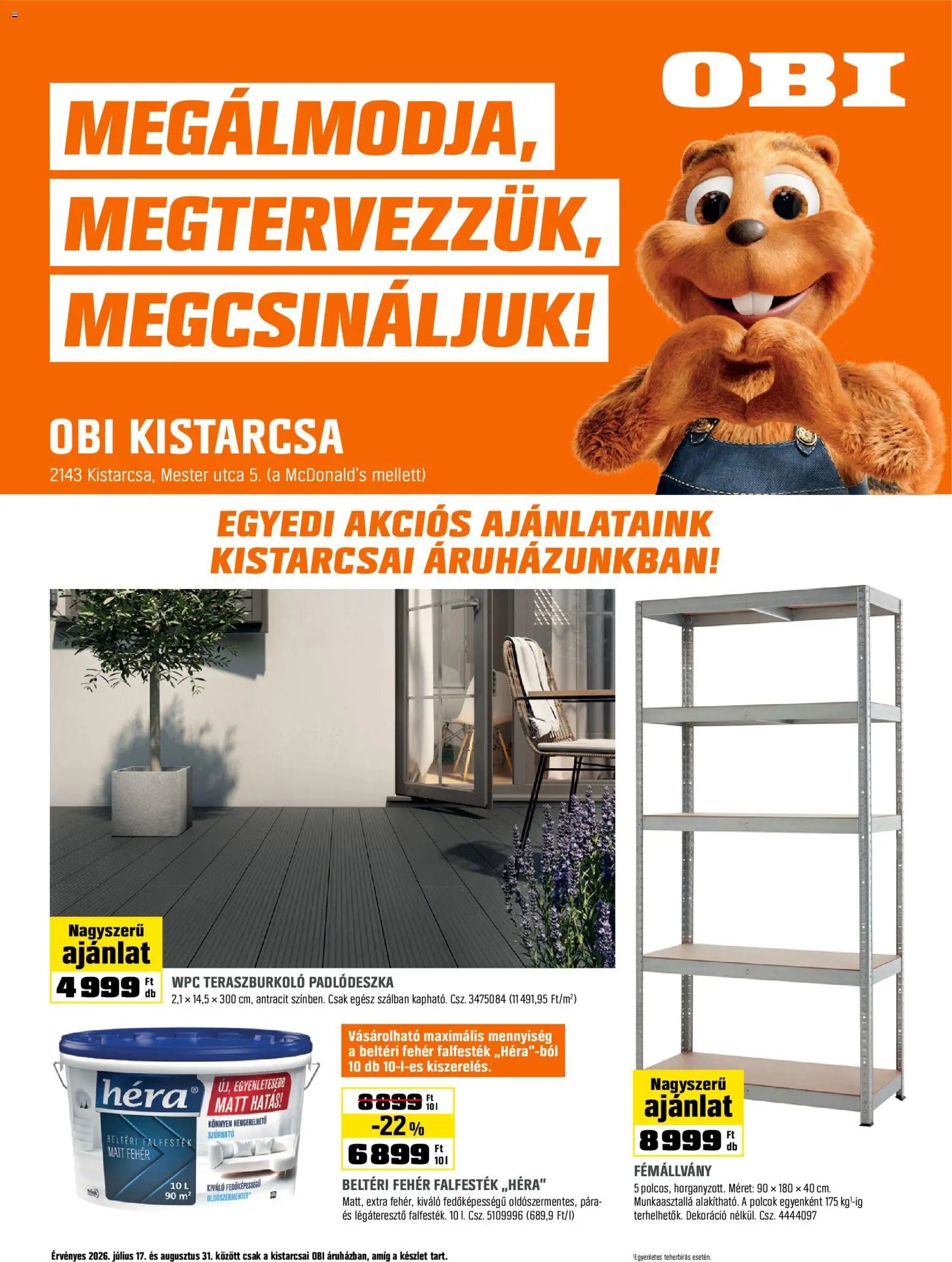 OBI akciós újság