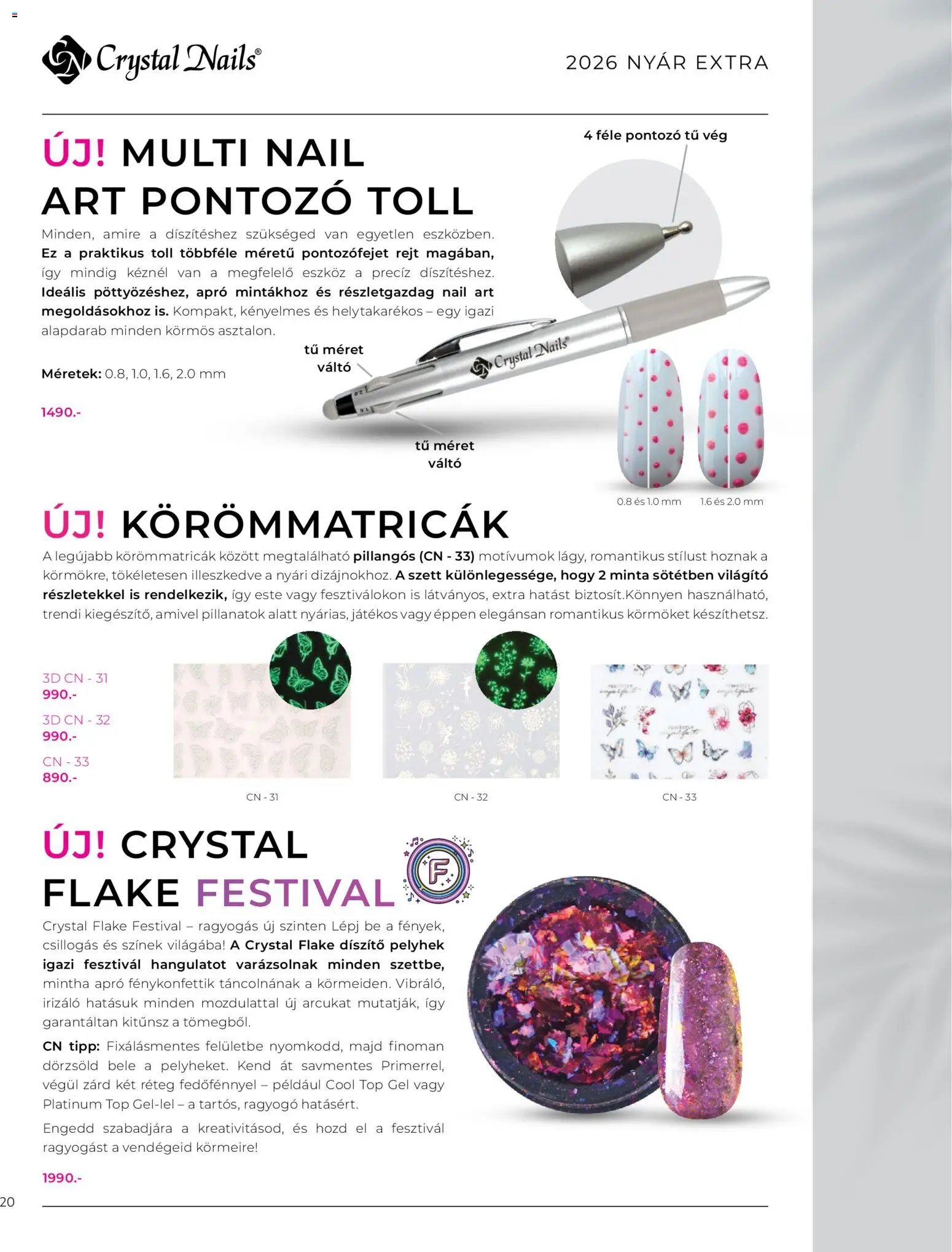 Crystal Nails 2026 Nyár Extra