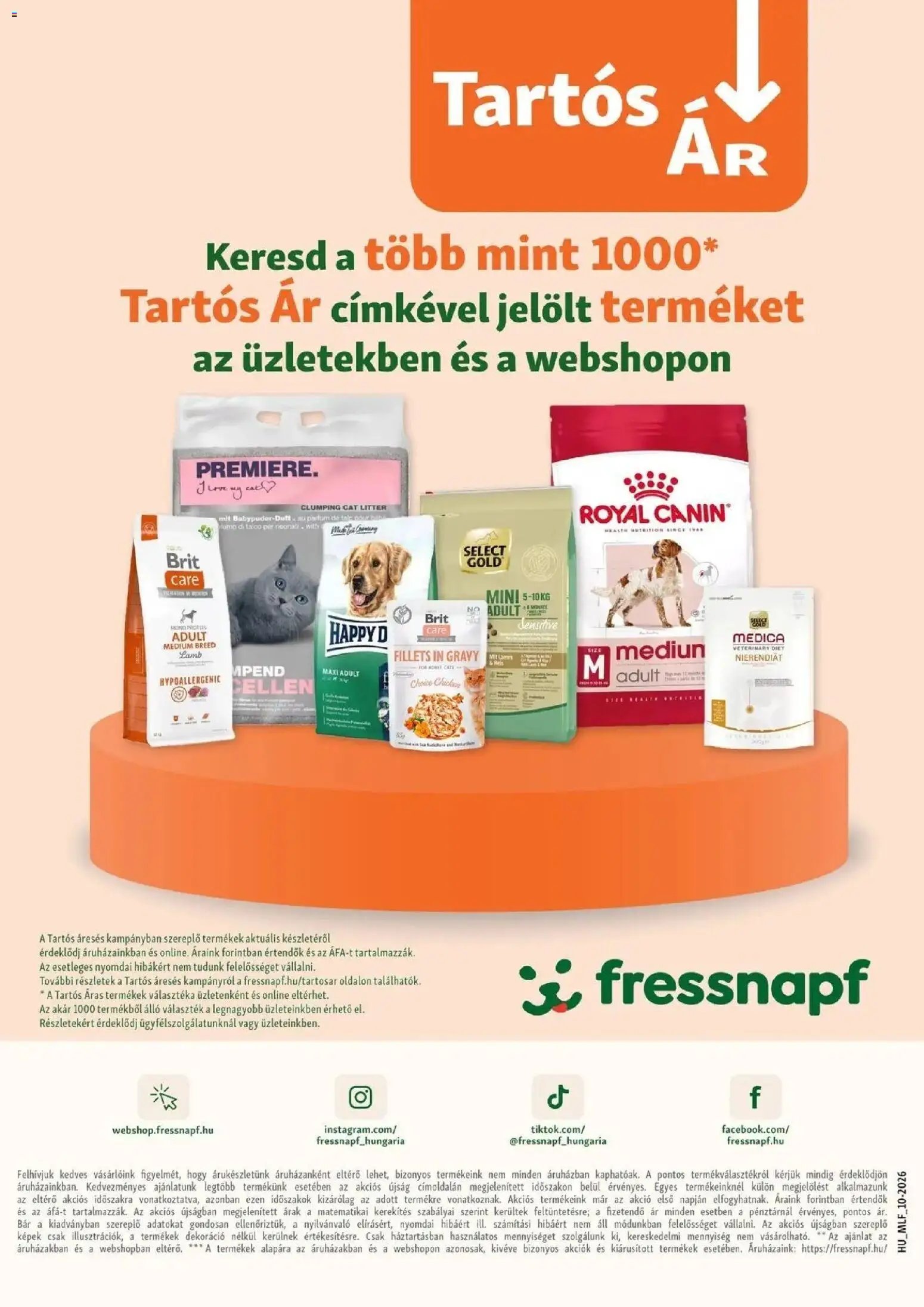 Fressnapf aktuális akciós újság