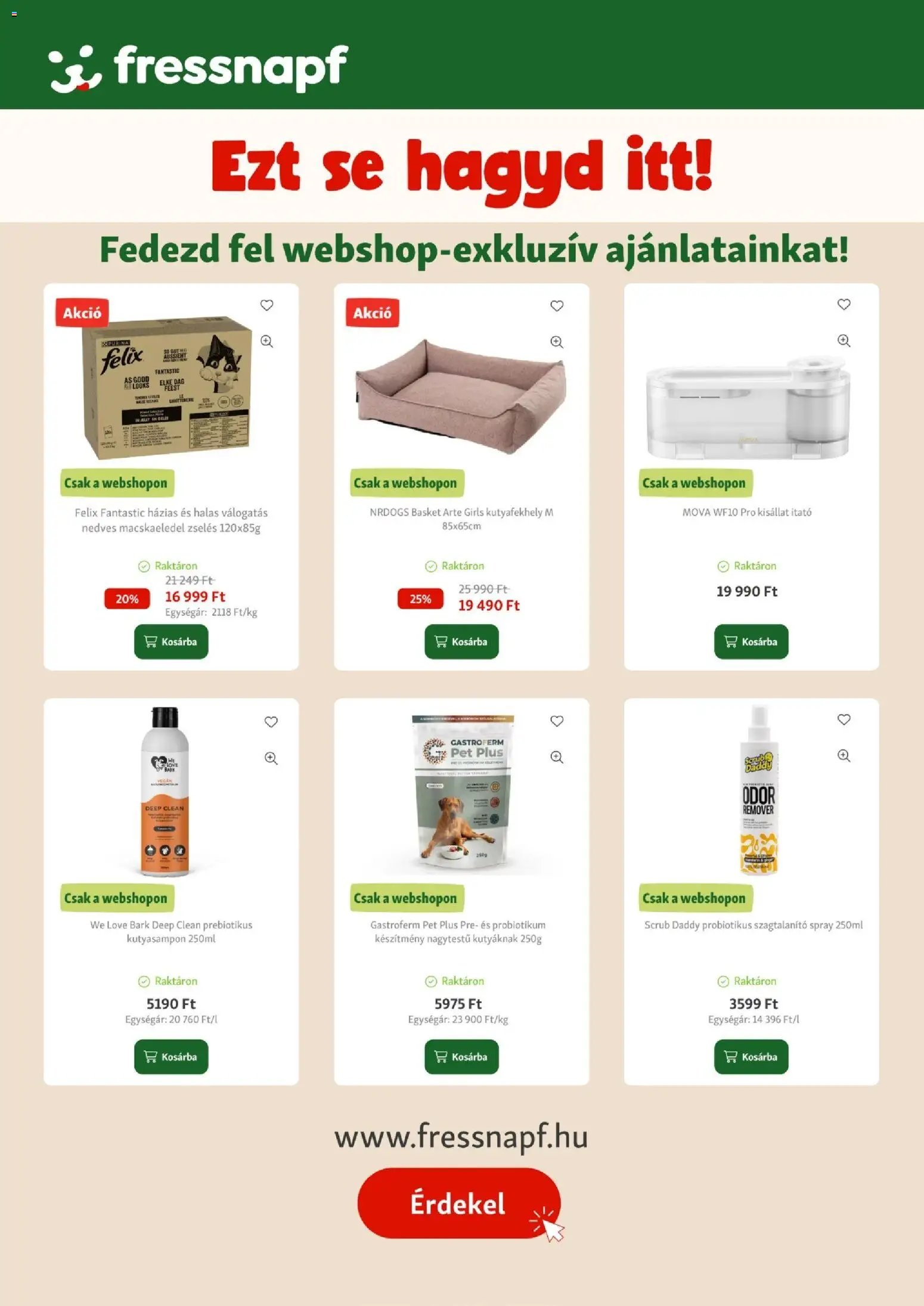 Fressnapf akciós újság