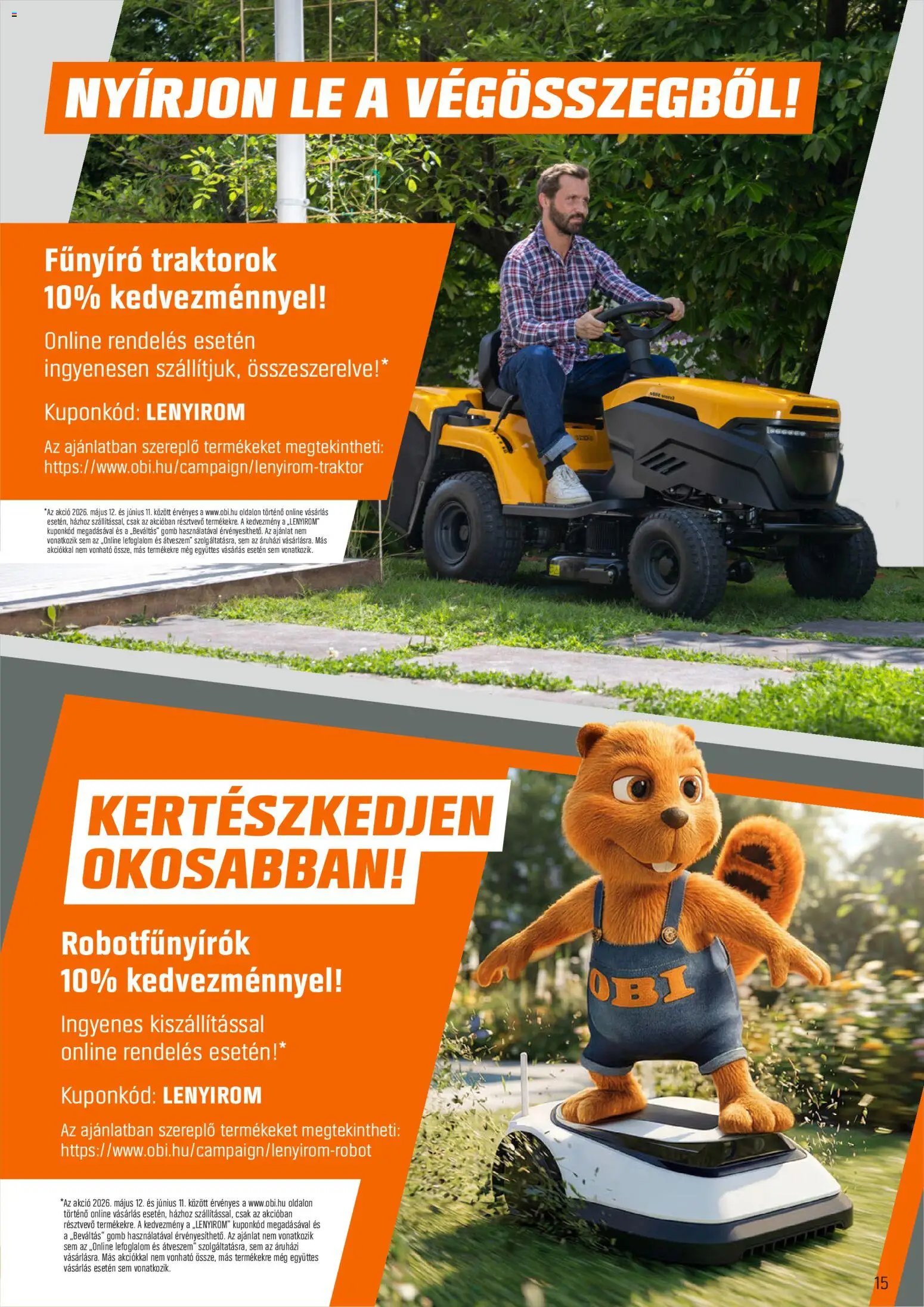 OBI akciós újság