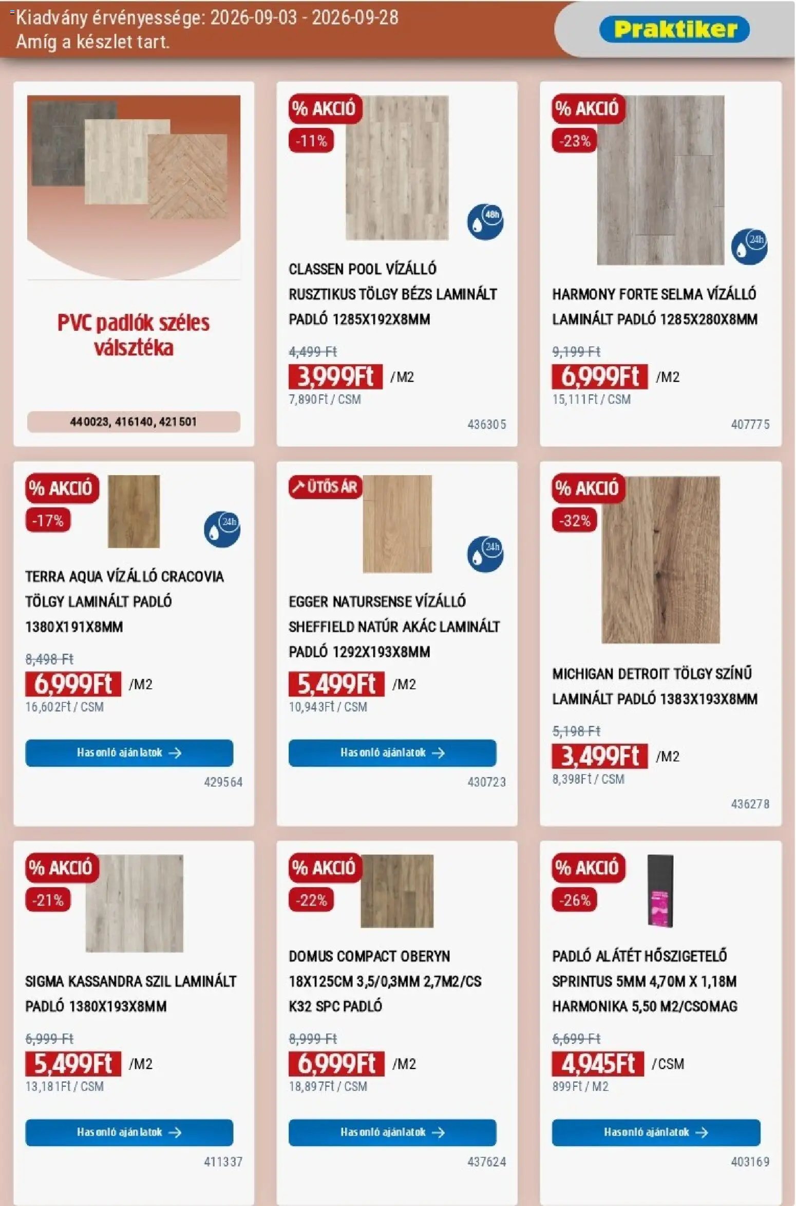 Praktiker akciós újság