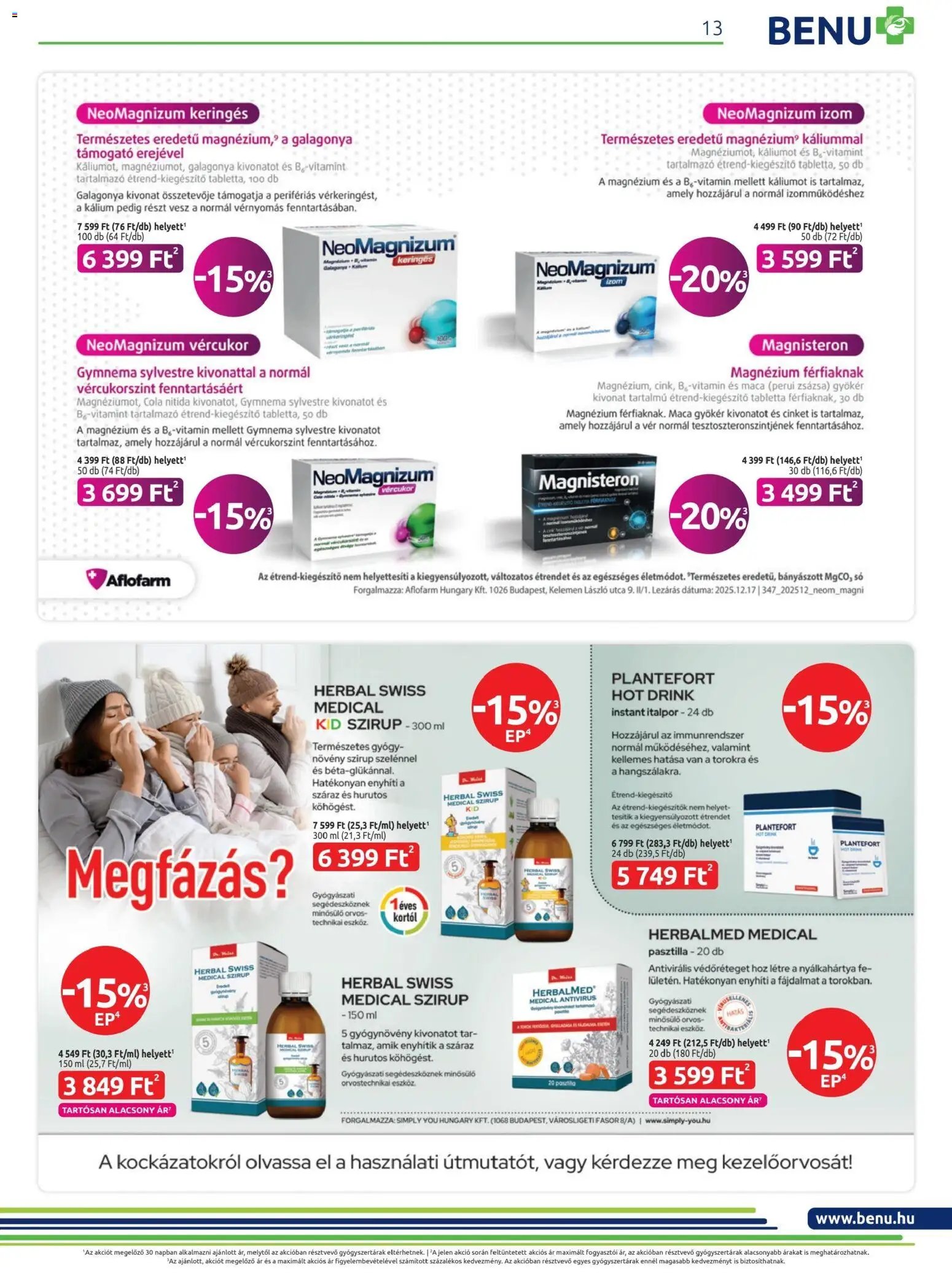 BENU Gyógyszertárak Akciós újság (2026-02-01 - 2026-02-28)