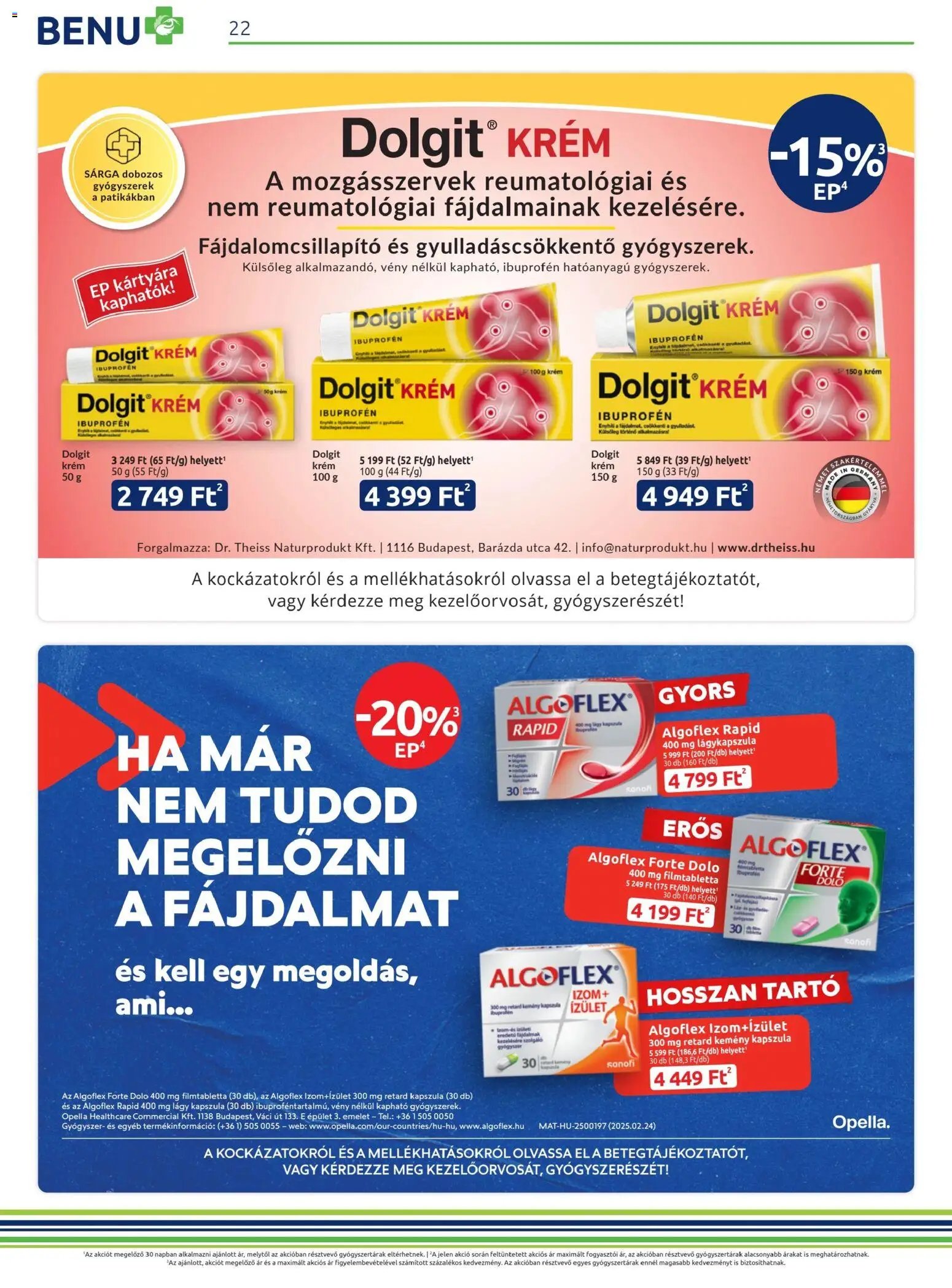 BENU Gyógyszertárak Akciós újság (2026-02-01 - 2026-02-28)