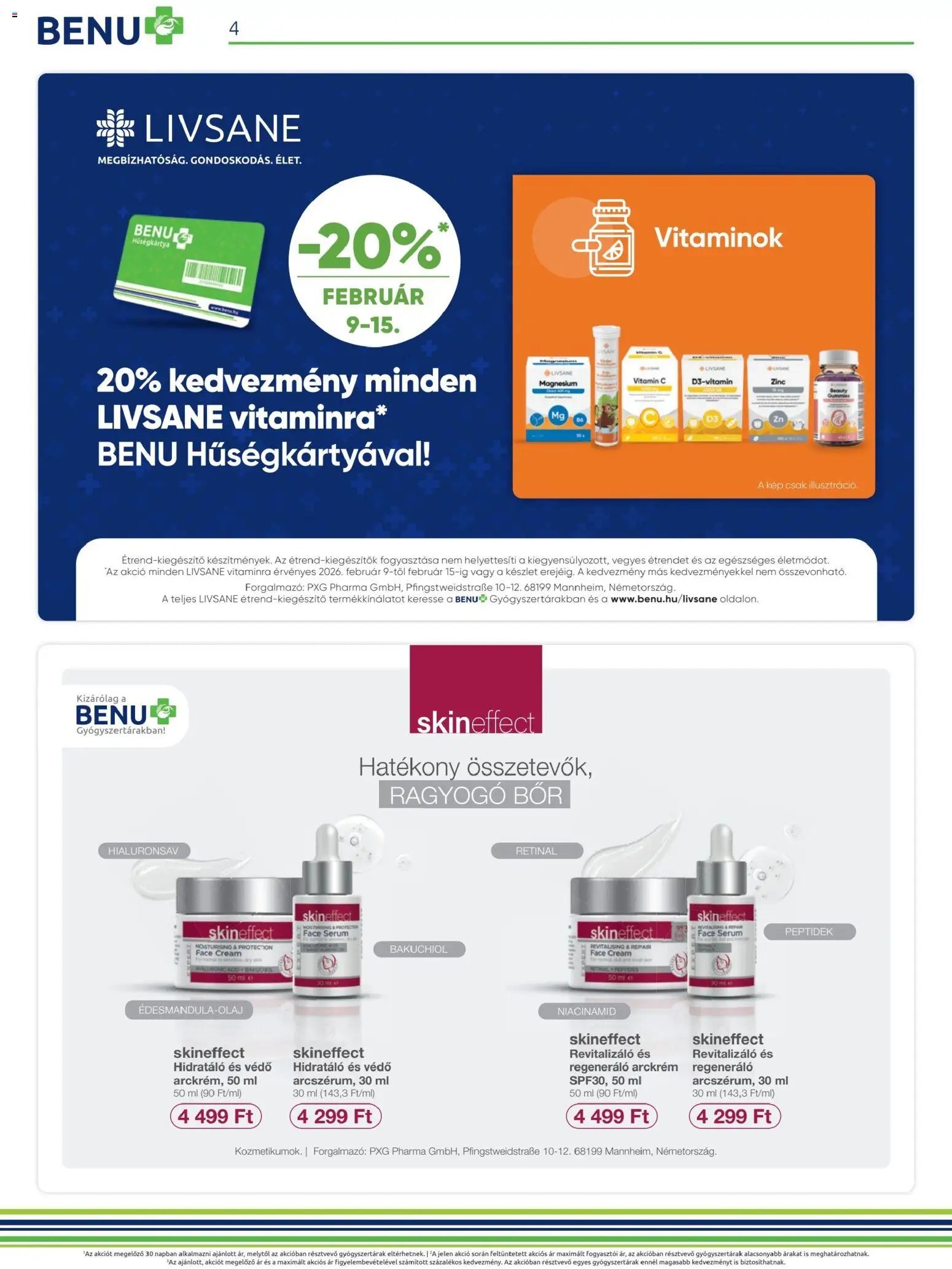 BENU Gyógyszertárak Akciós újság (2026-02-01 - 2026-02-28)