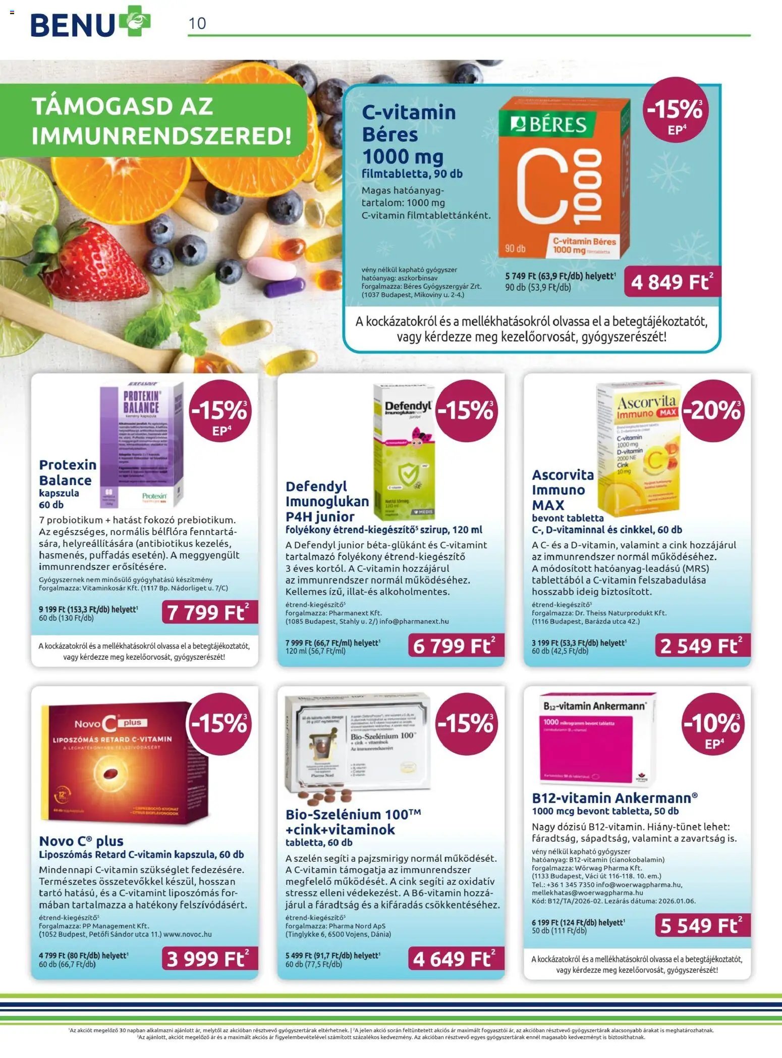 BENU Gyógyszertárak Akciós újság (2026-02-01 - 2026-02-28)