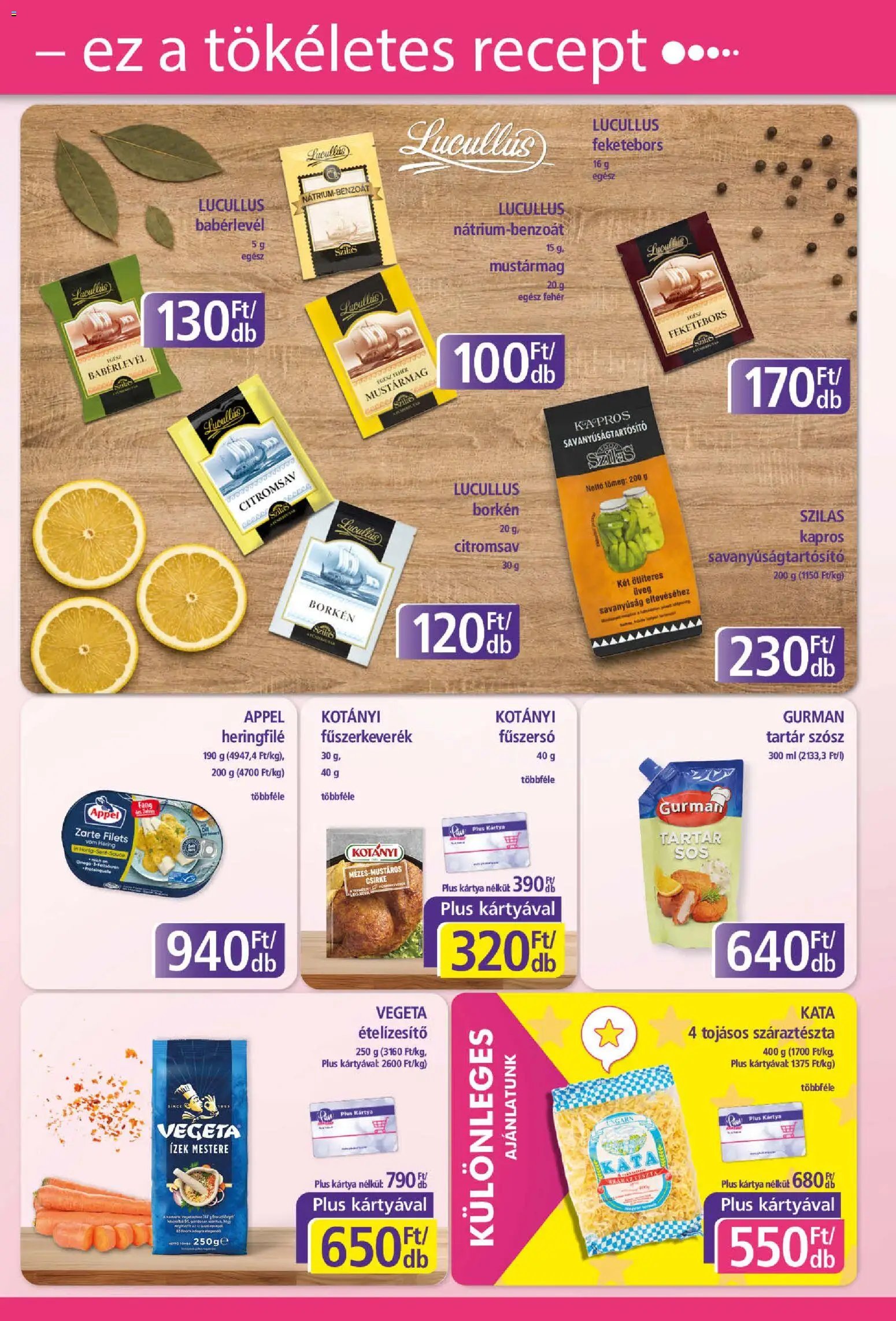 Plus Market akciós újság