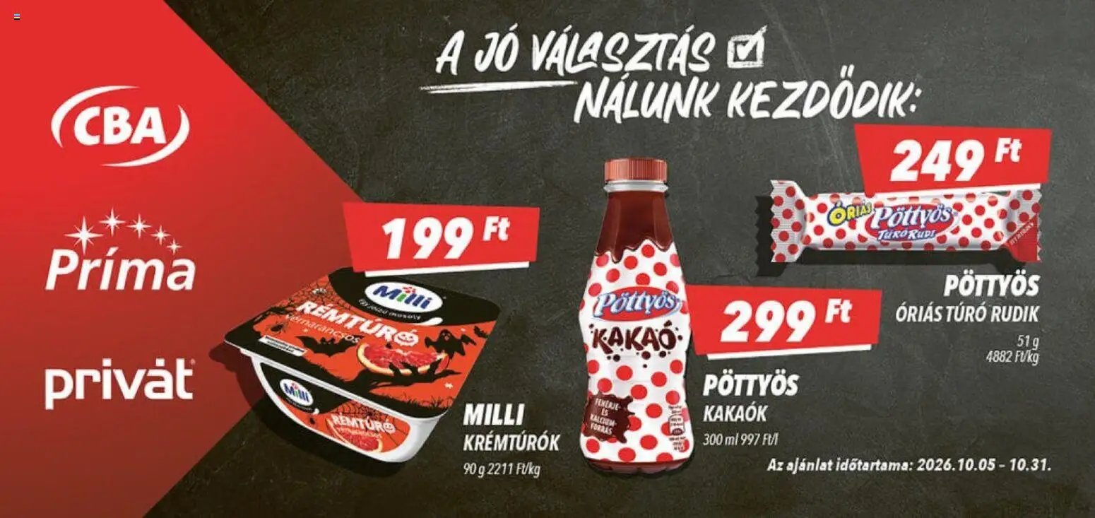 CBA Príma Aktuális óriásplakátok