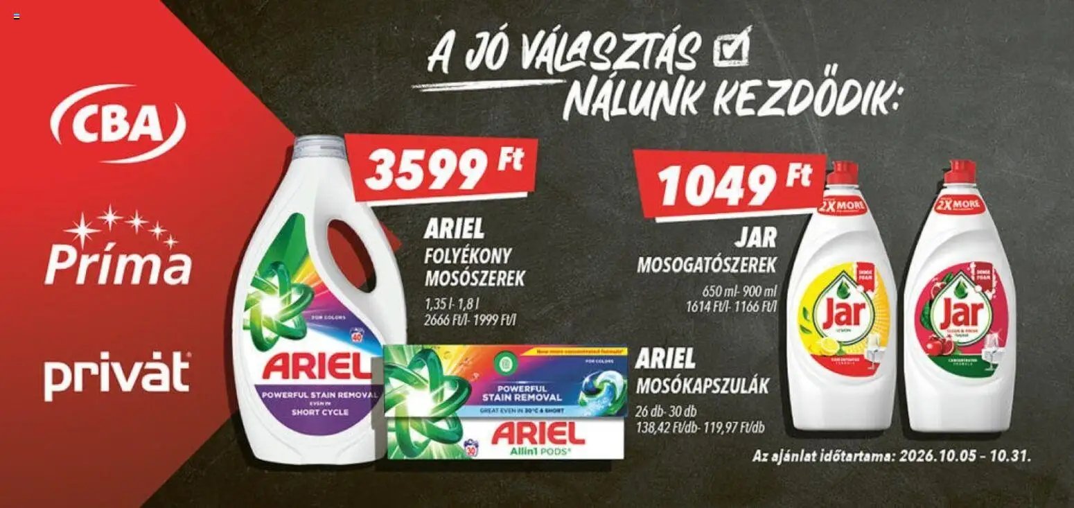 CBA Príma Aktuális óriásplakátok