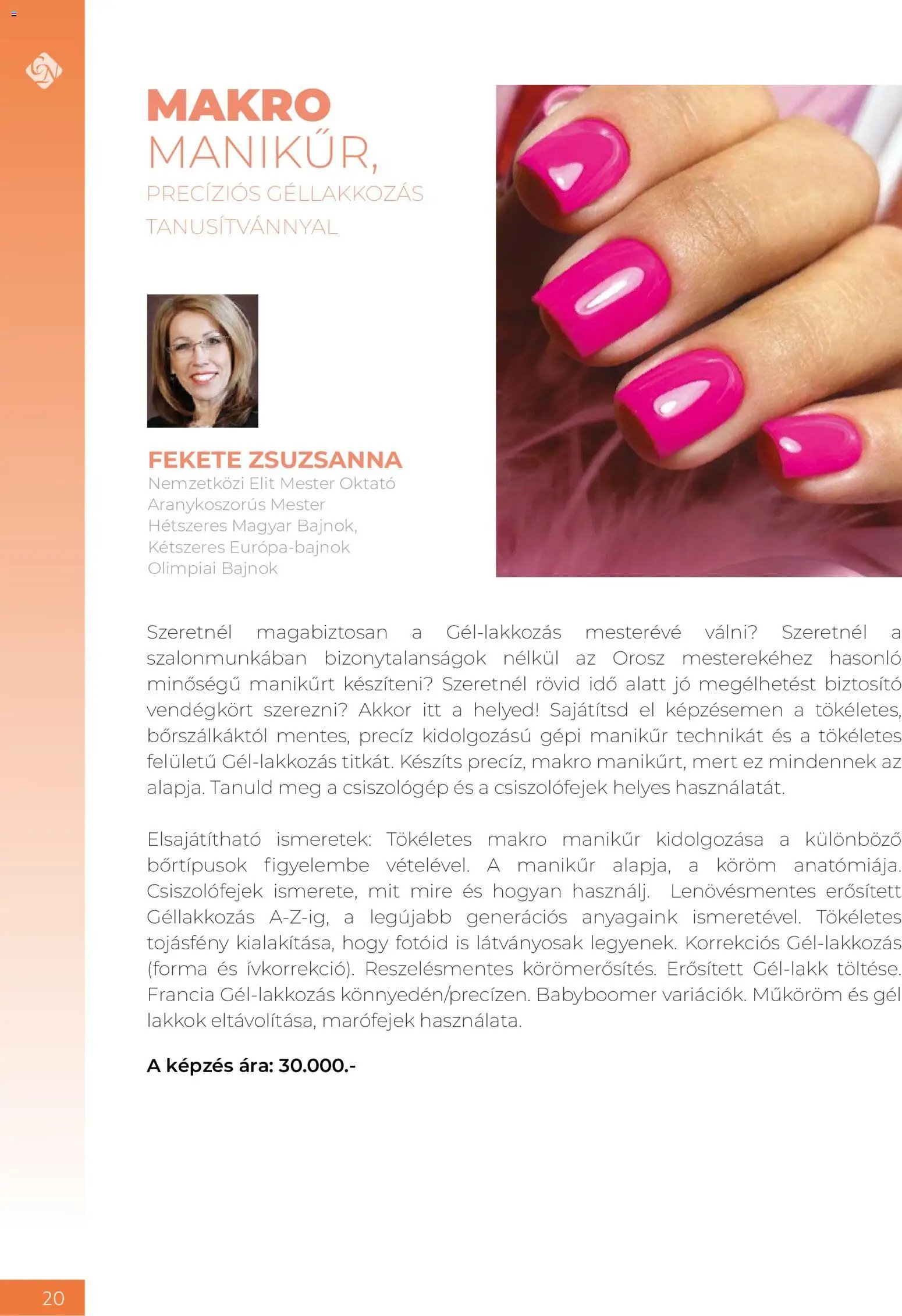 Crystal Nails Oktatási kézikönyv 2026 Nyár