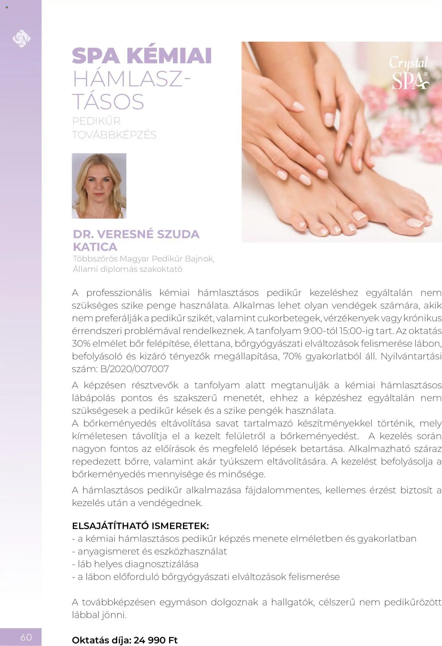 Crystal Nails Oktatási kézikönyv 2026 Nyár
