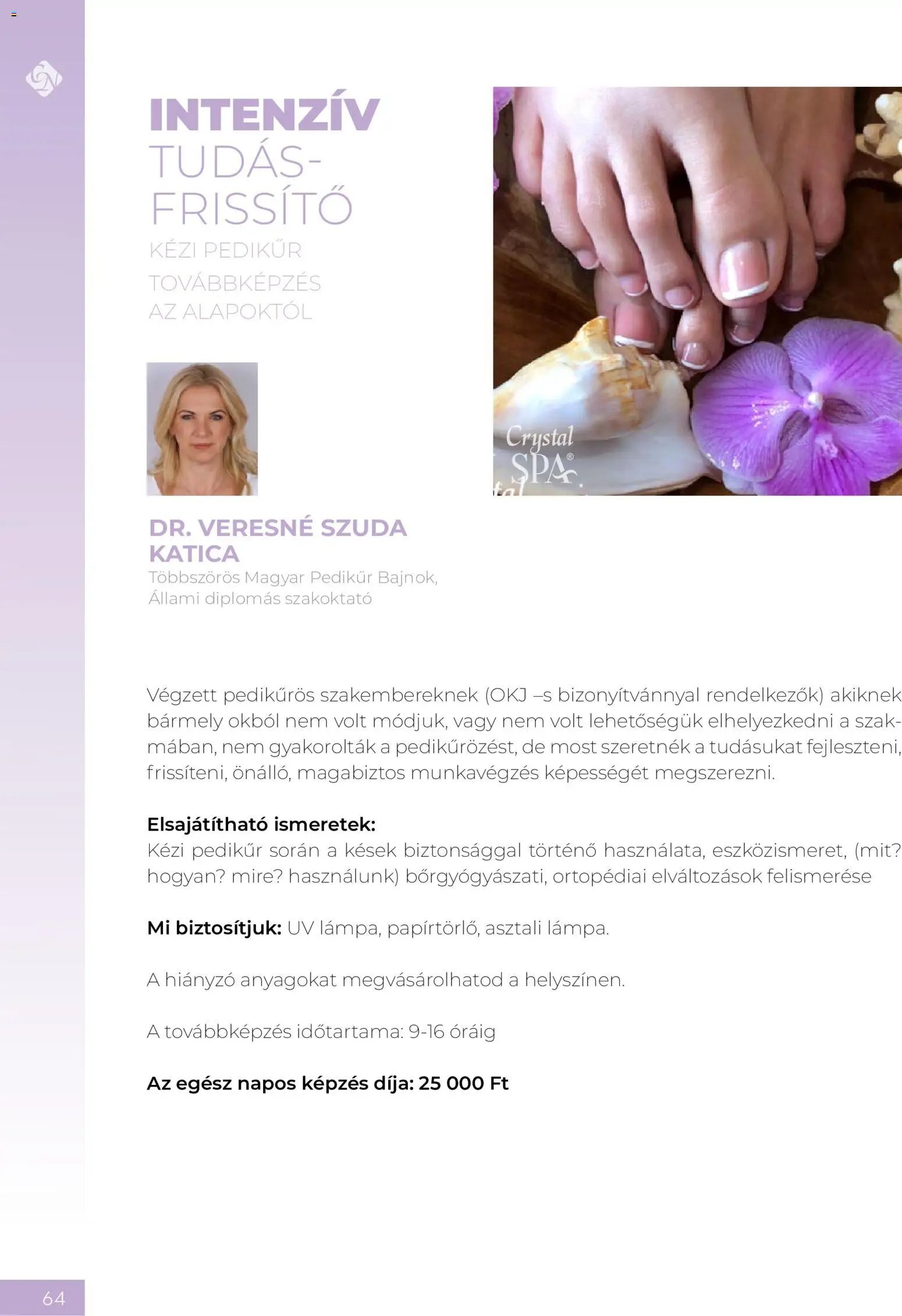 Crystal Nails Oktatási kézikönyv 2026 Nyár