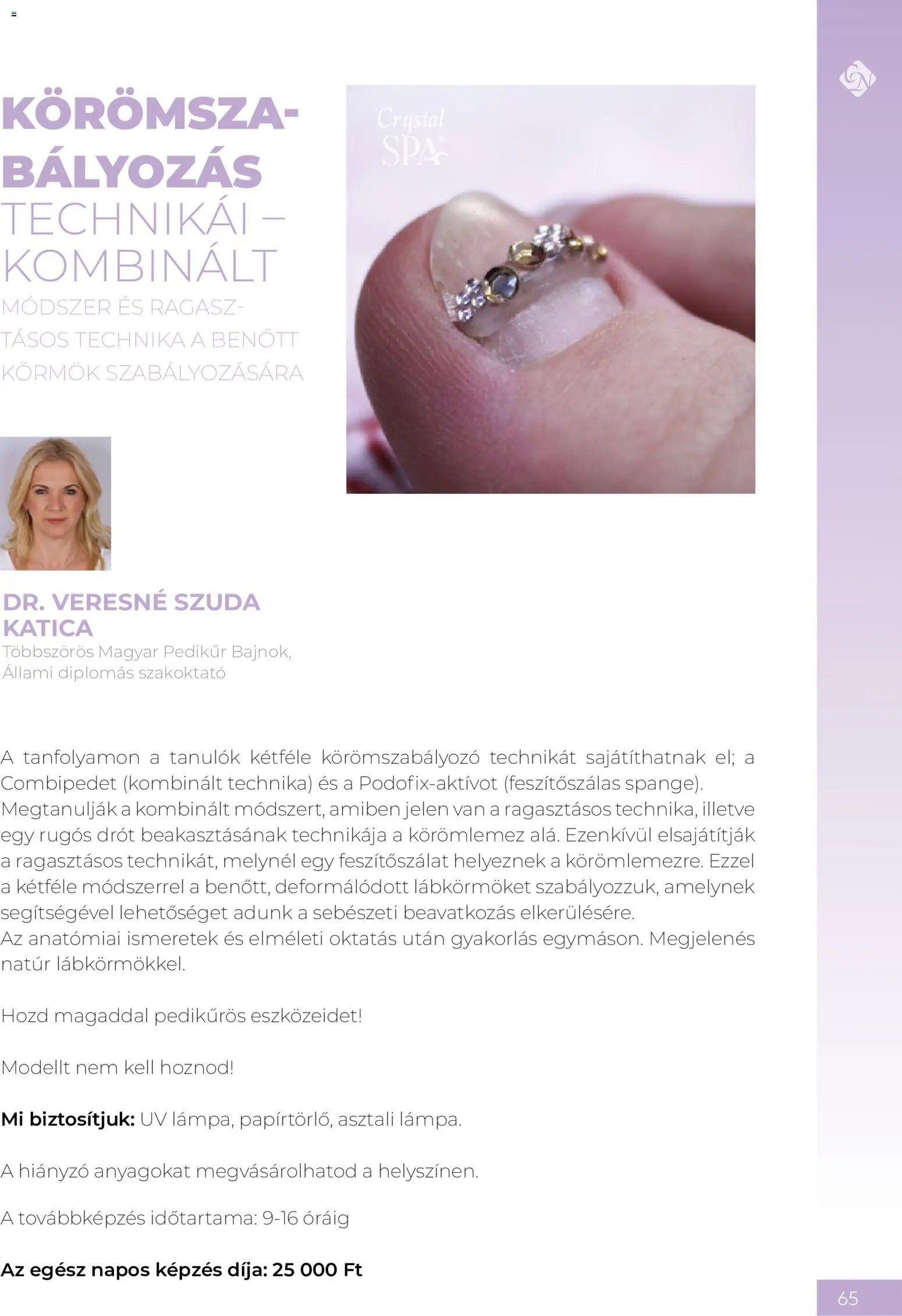 Crystal Nails Oktatási kézikönyv 2026 Nyár