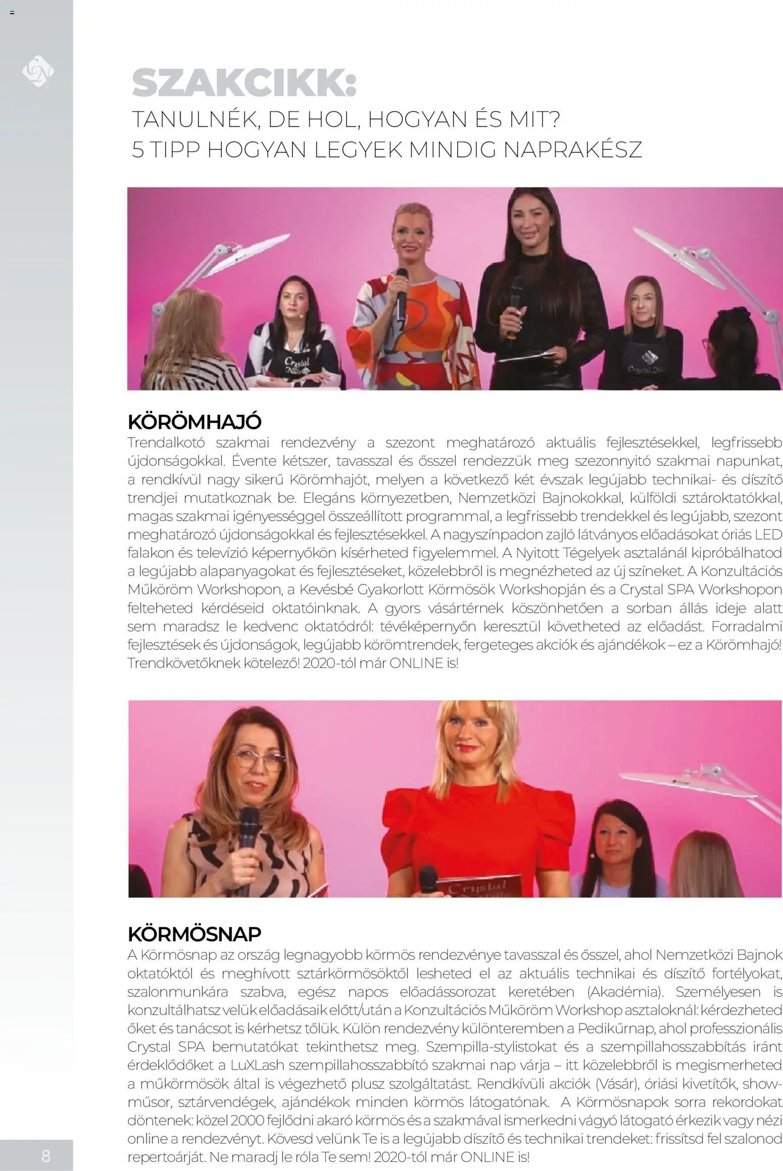 Crystal Nails Oktatási kézikönyv 2026 Nyár