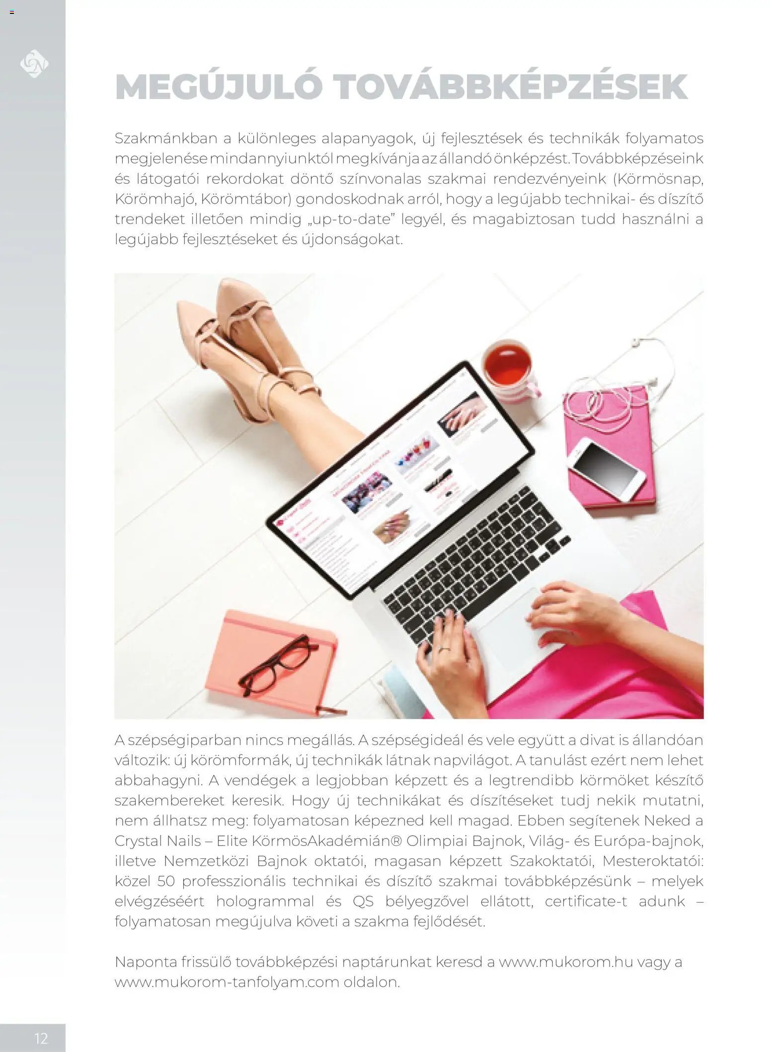 Crystal Nails oktatási kézikönyv 2026 Ősz