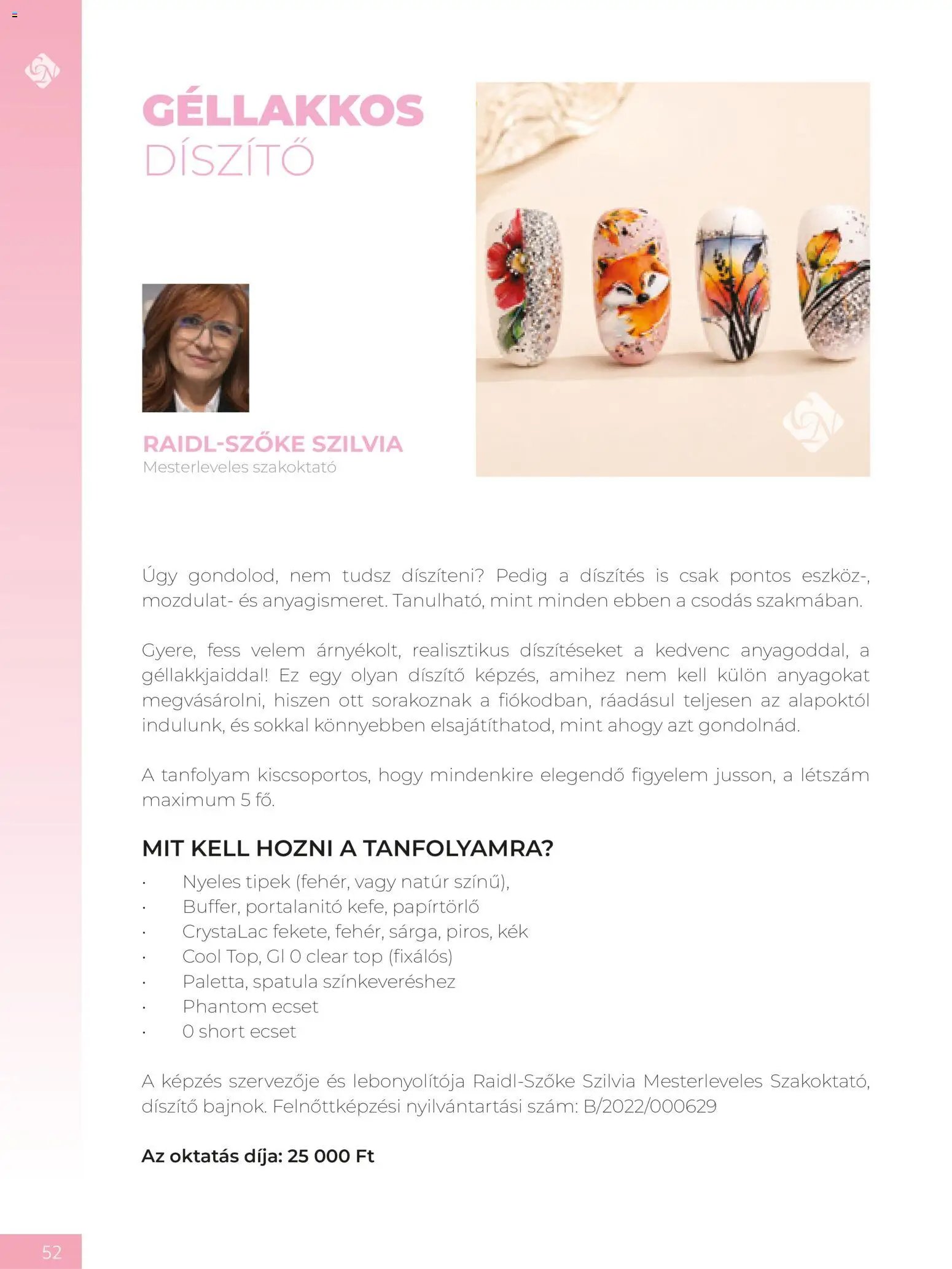 Crystal Nails oktatási kézikönyv 2026 Ősz