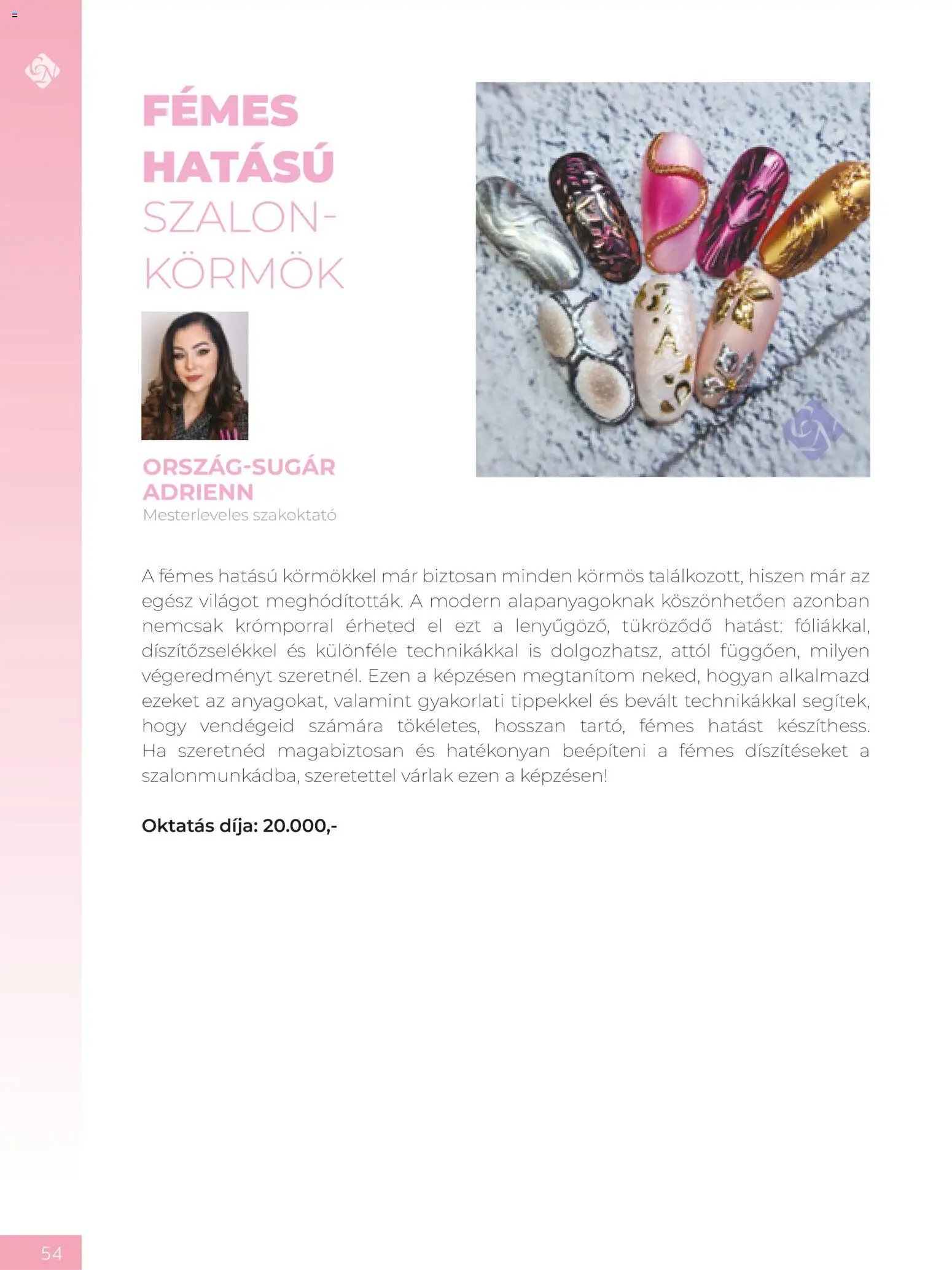 Crystal Nails oktatási kézikönyv 2026 Ősz