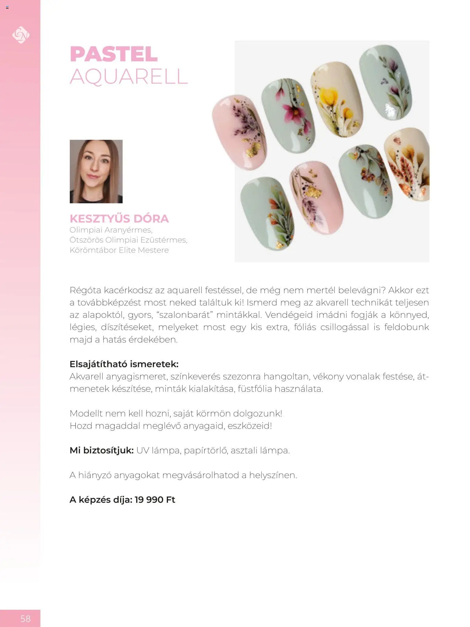 Crystal Nails oktatási kézikönyv 2026 Ősz
