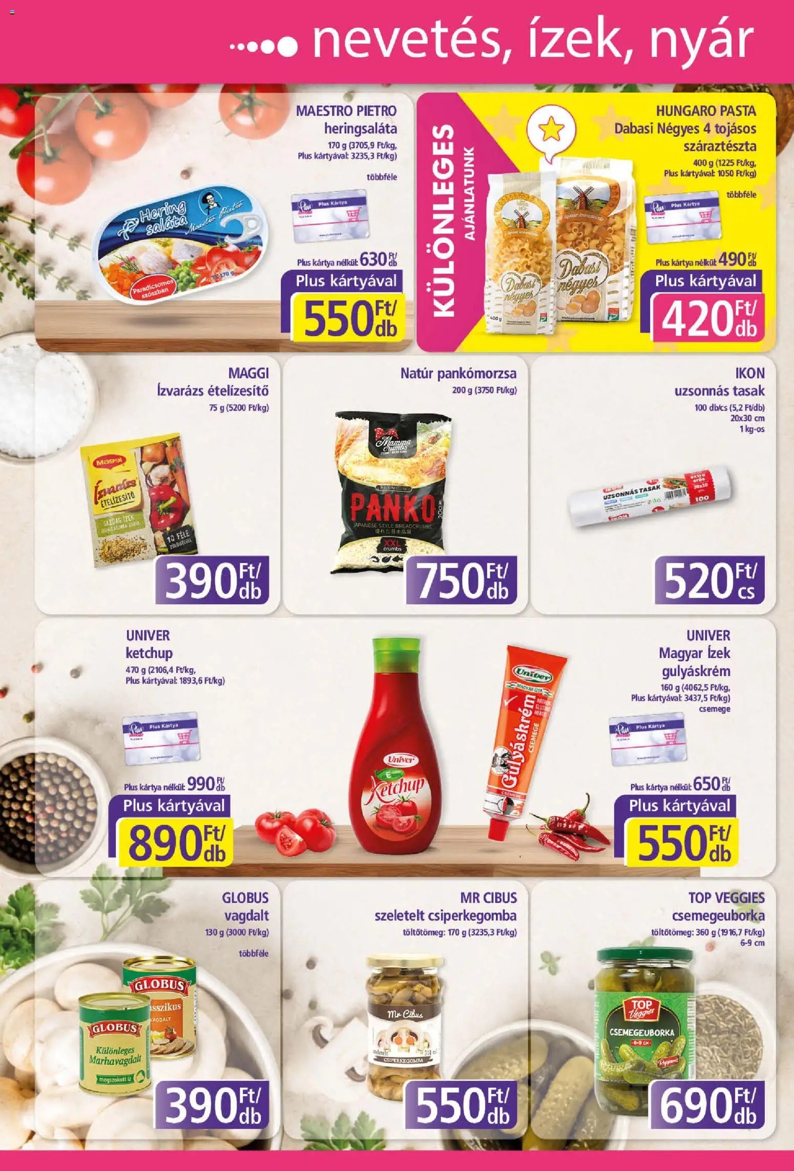 Plus Market akciós újság