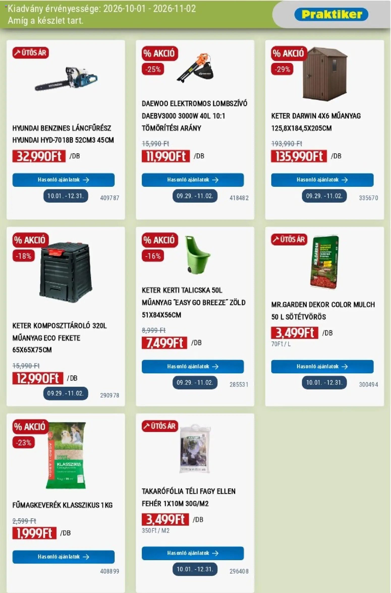 Praktiker akciós újság