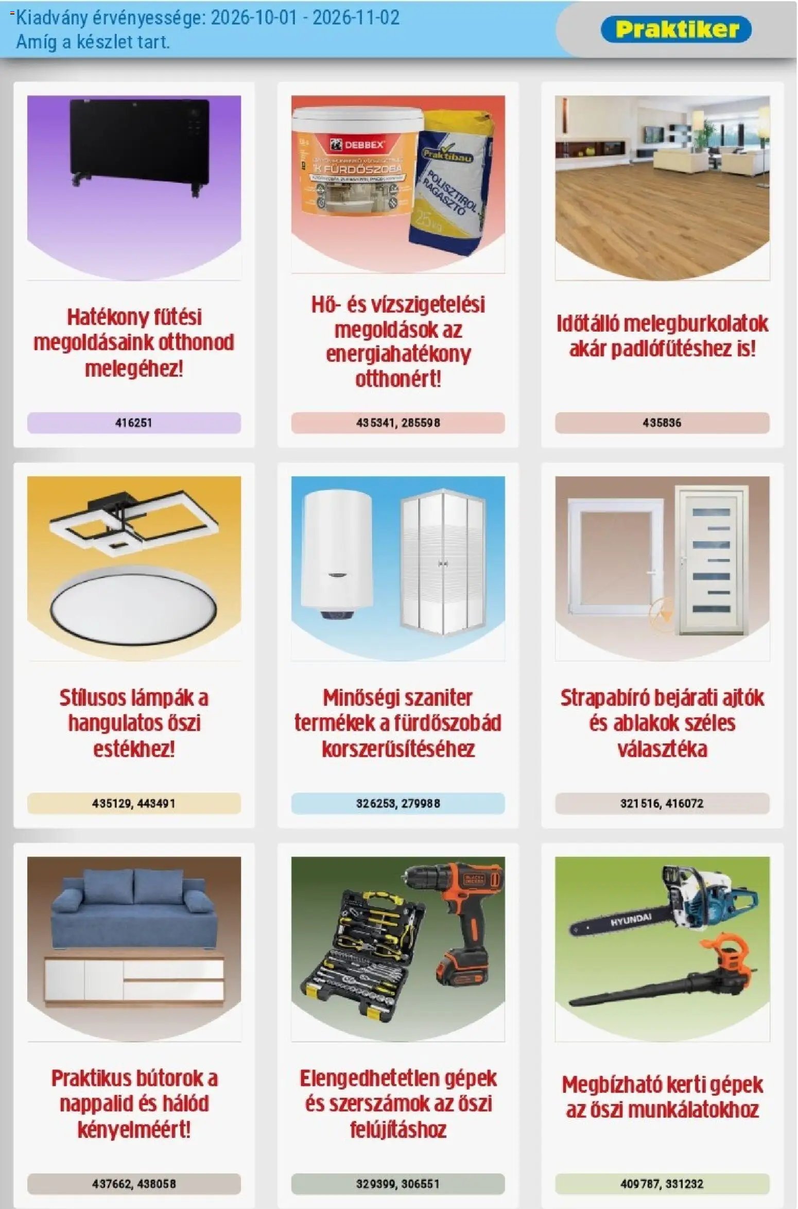 Praktiker akciós újság