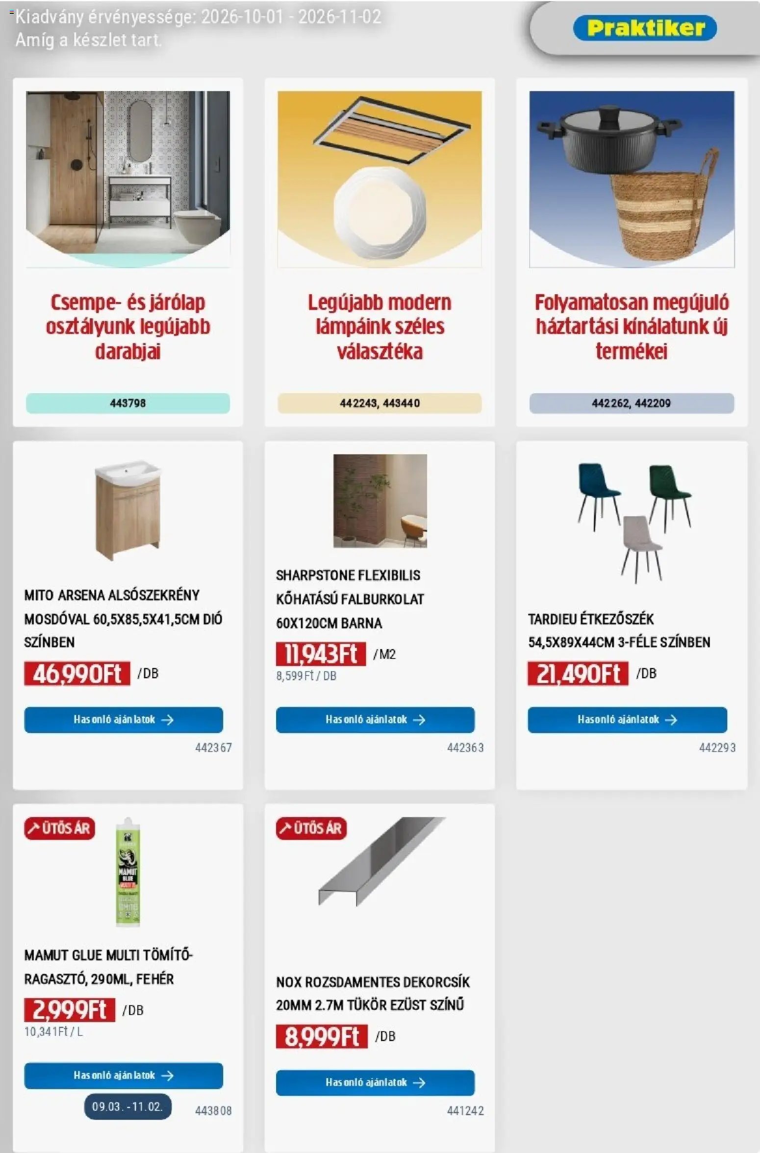 Praktiker akciós újság