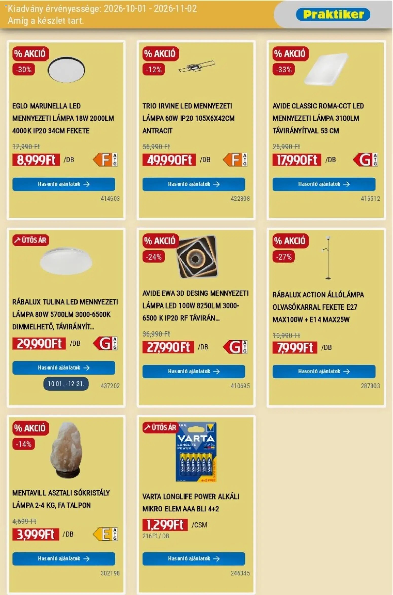 Praktiker akciós újság