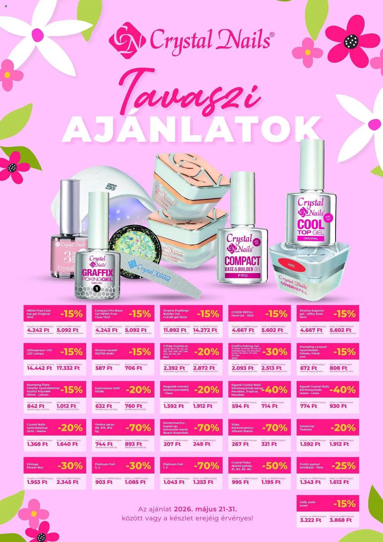 Crystal Nails akciós újság (2026-05-21 - 2026-05-31)