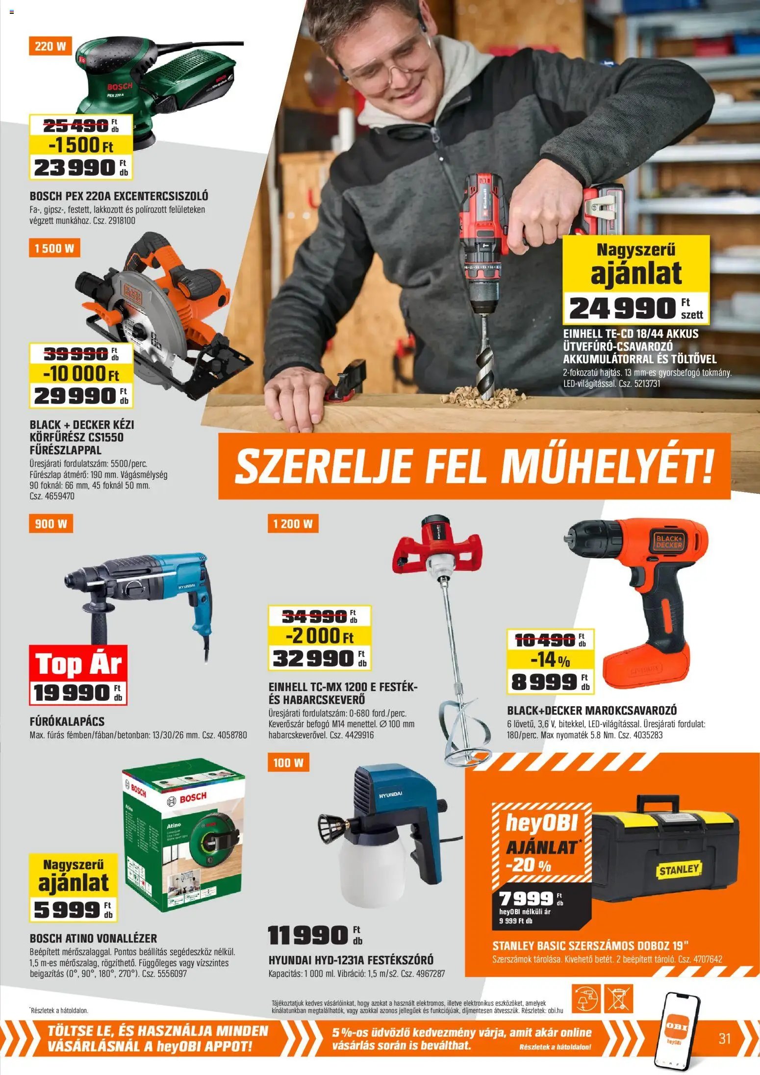 OBI akciós újság Nagykanizsa