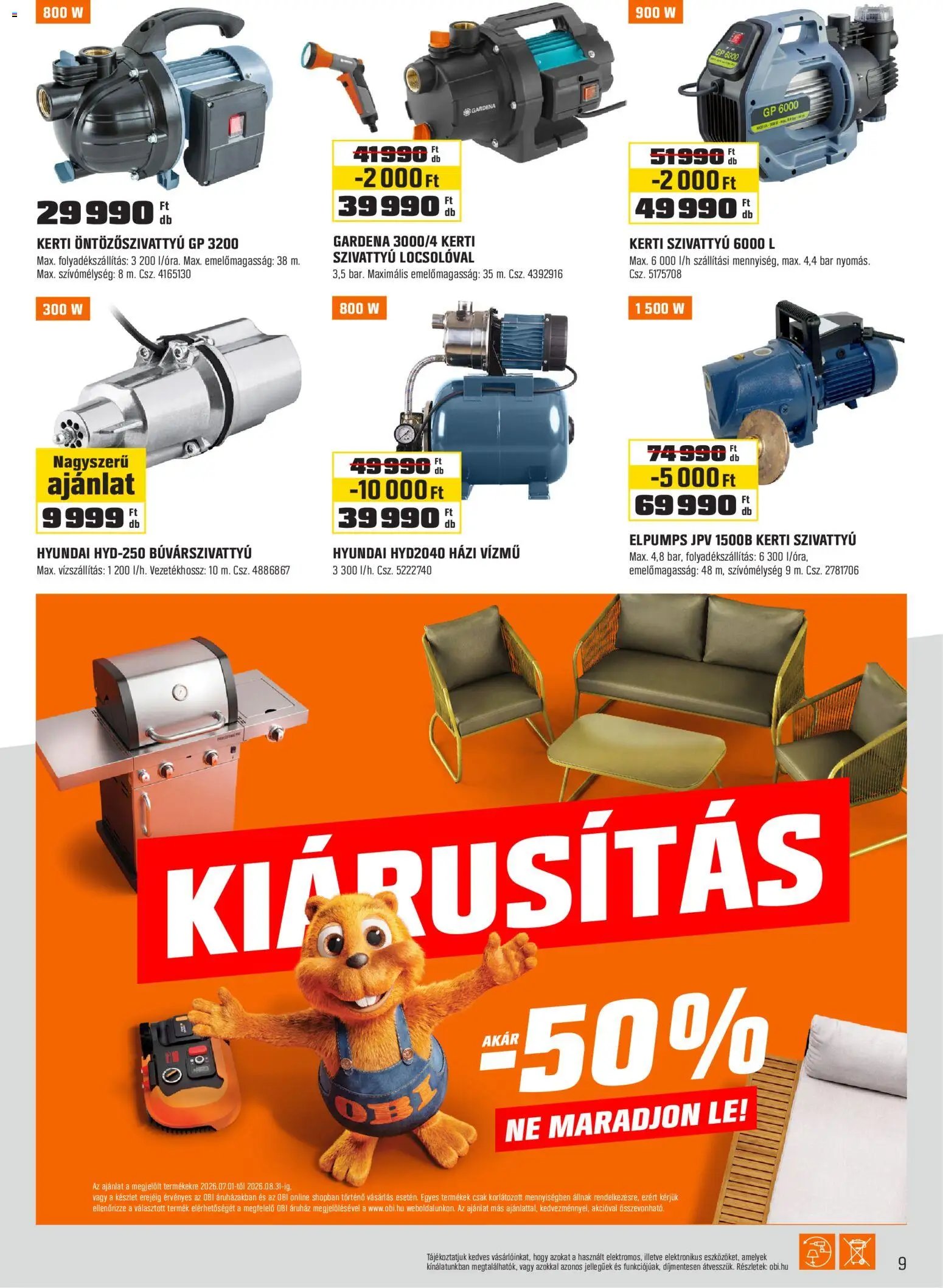 OBI akciós újság Nagykanizsa