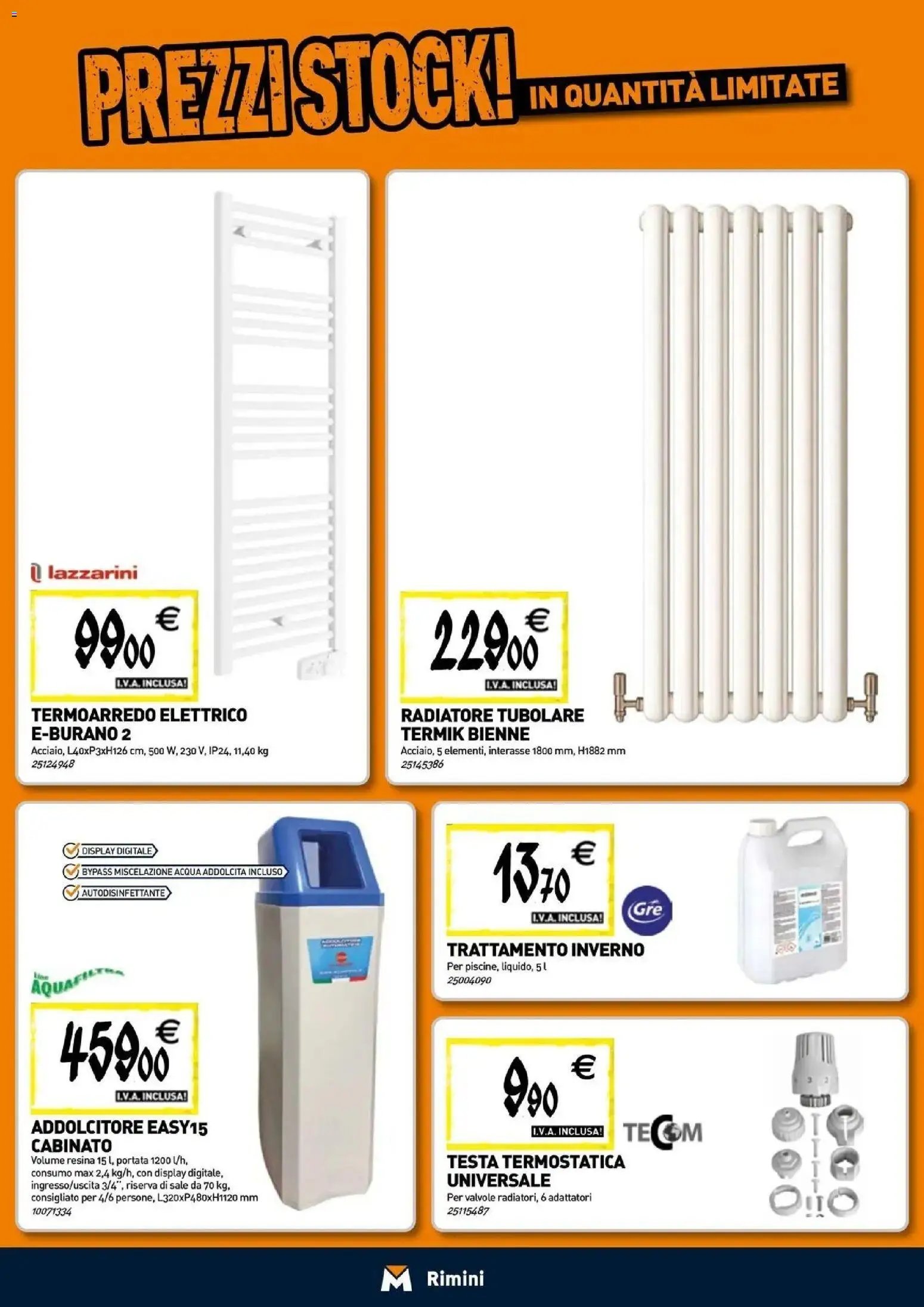 TECNOMAT - Straordinari prezzi stock!