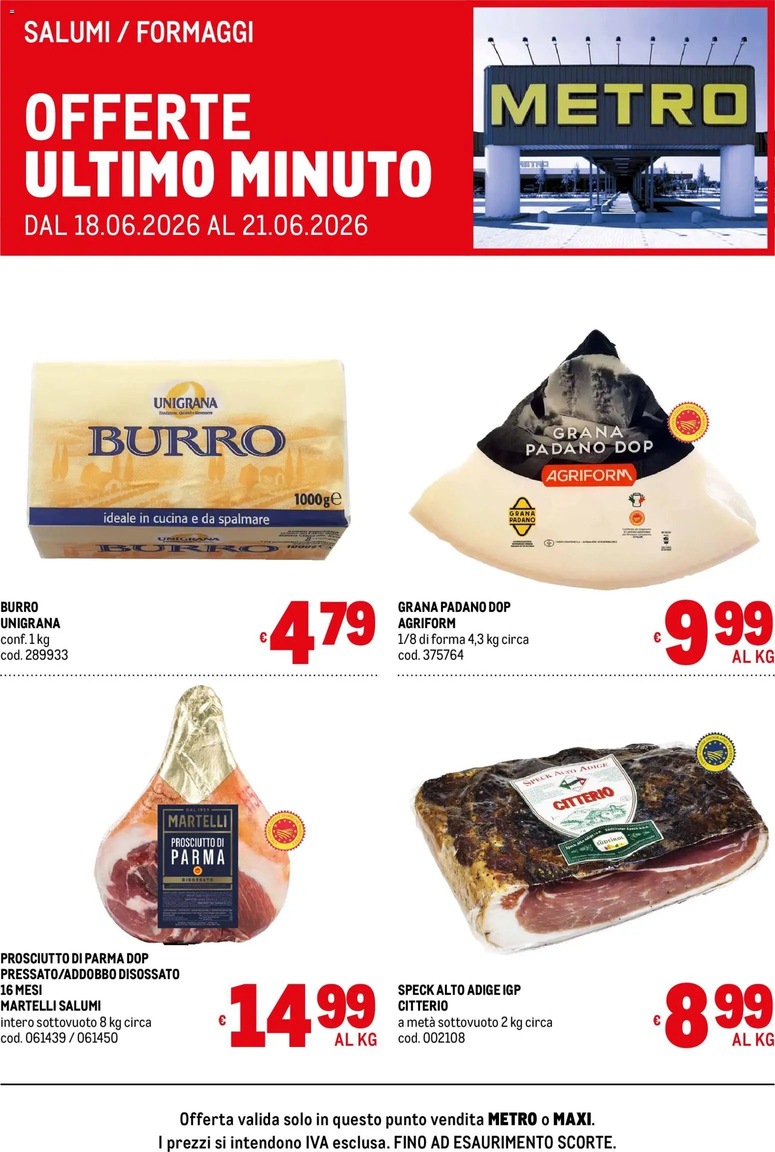 Metro volantino Offerte freschissimi