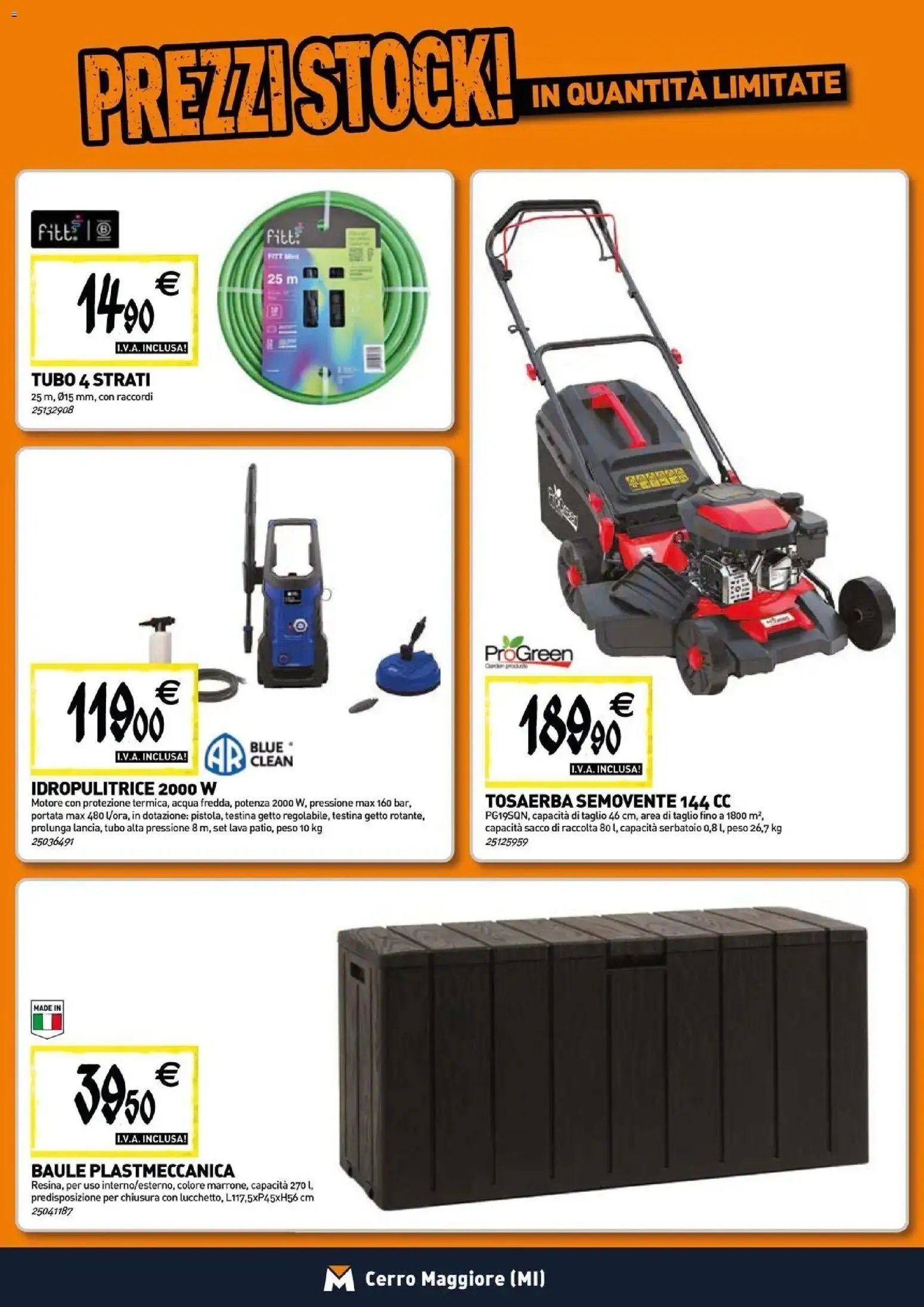 TECNOMAT - Straordinari prezzi stock!