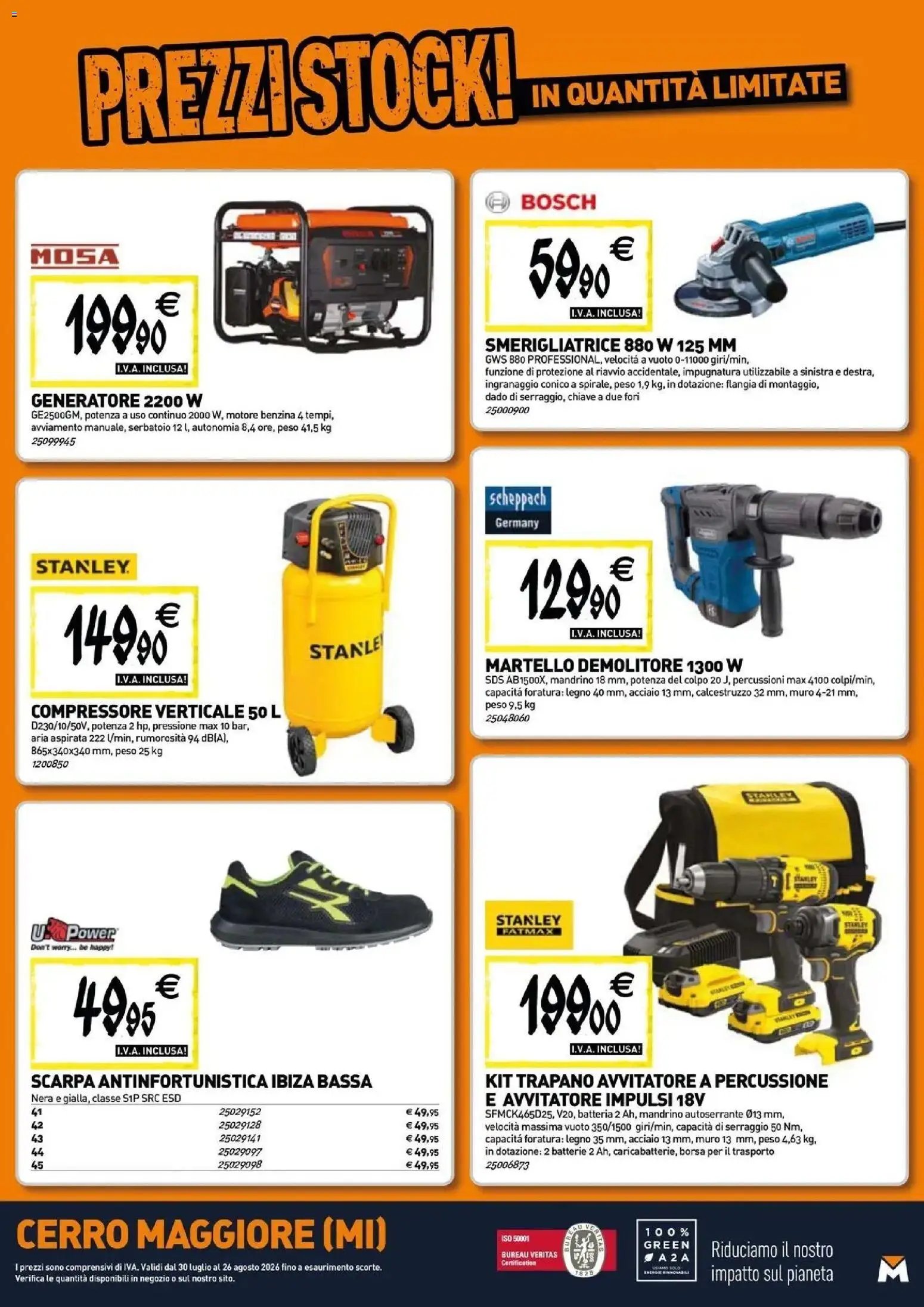 TECNOMAT - Straordinari prezzi stock!