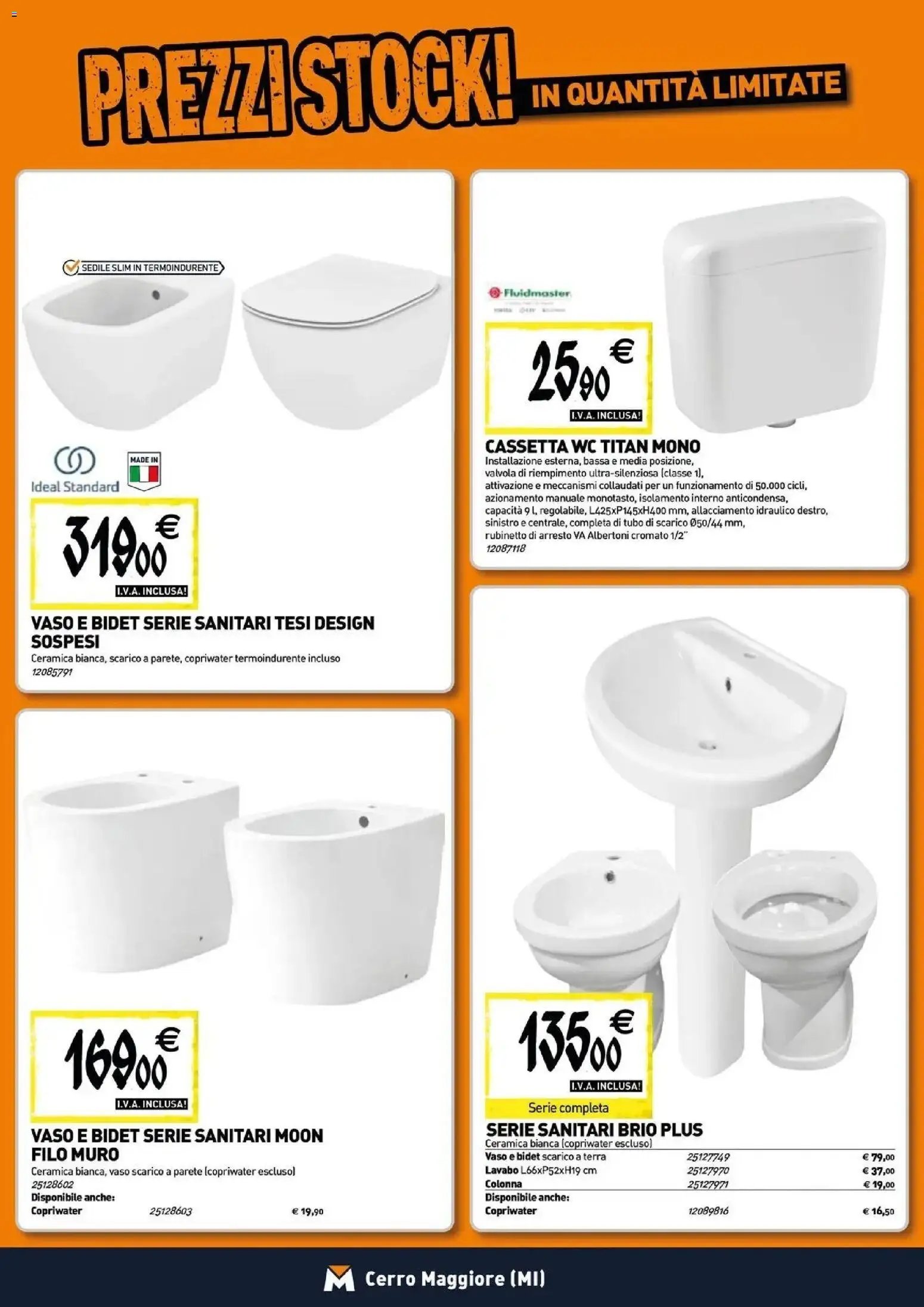 TECNOMAT - Straordinari prezzi stock!