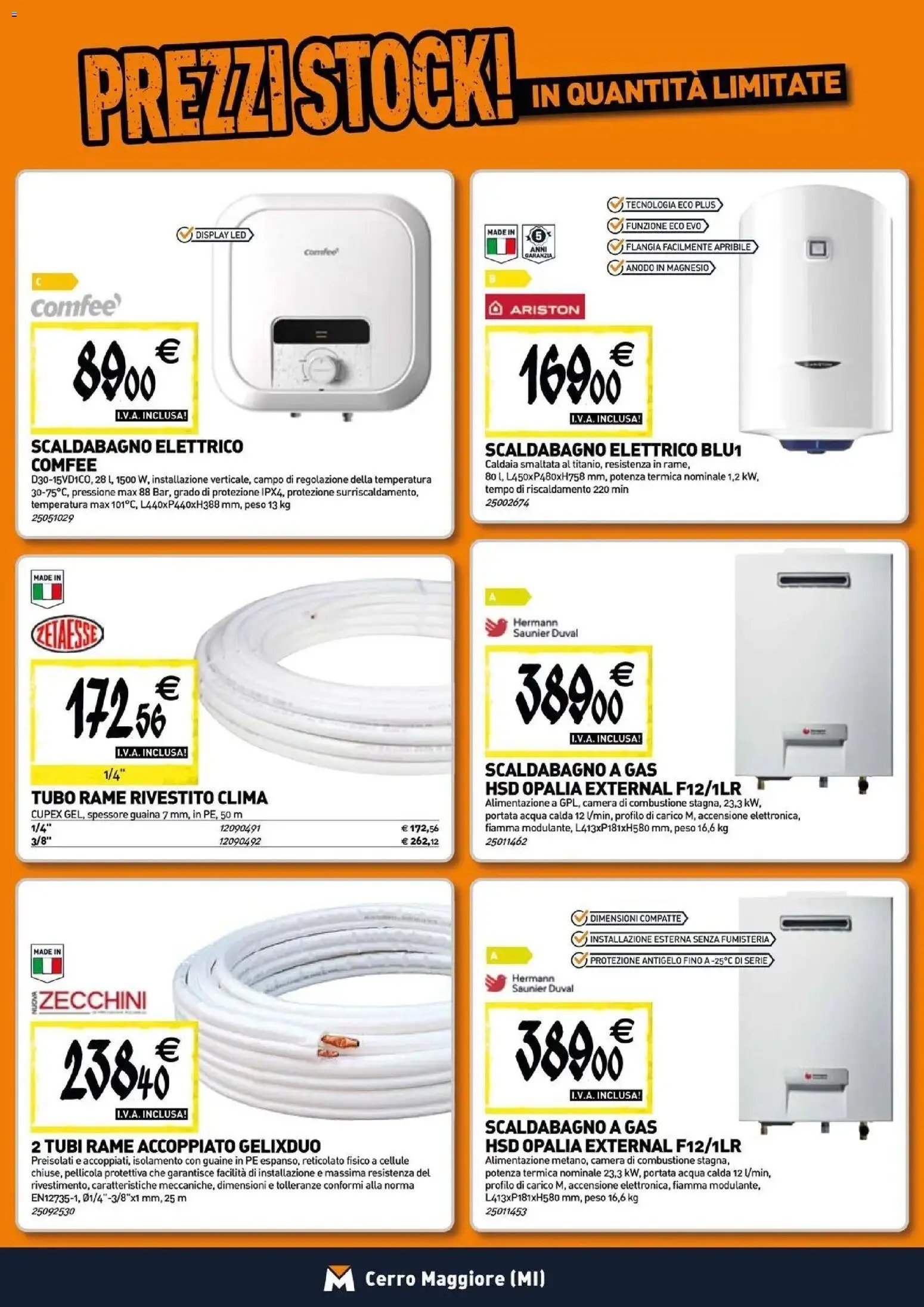TECNOMAT - Straordinari prezzi stock!