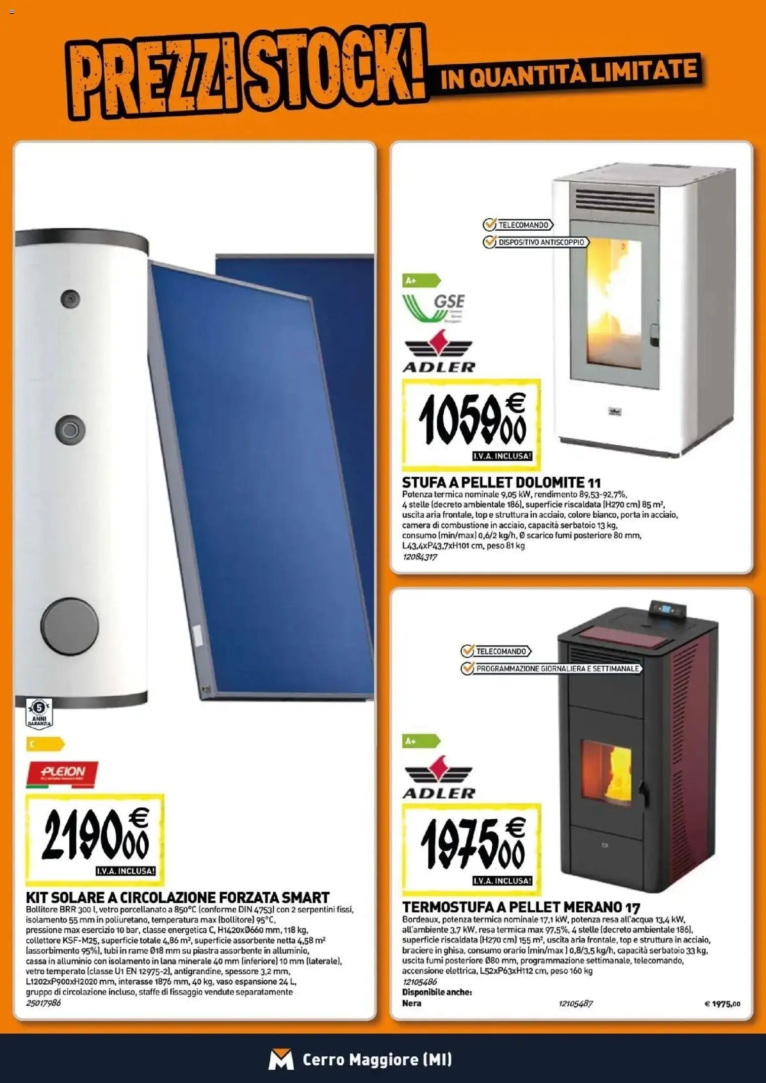 TECNOMAT - Straordinari prezzi stock!