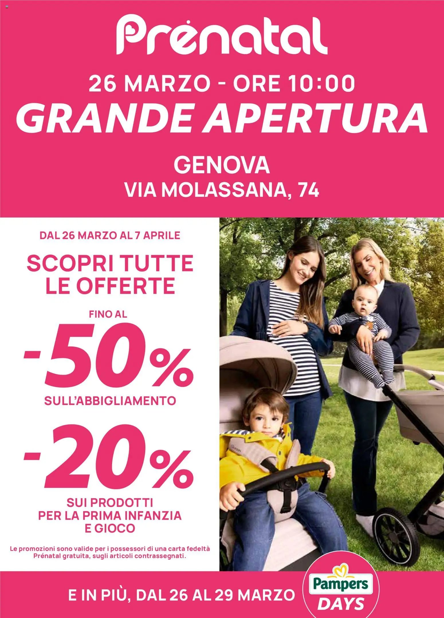 Prenatal volantino Nuova Apertura Genova (2026-03-26 - 2026-04-07)