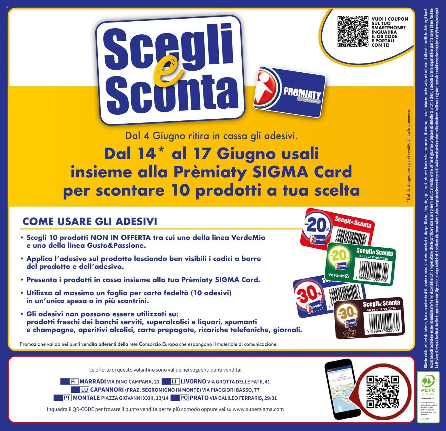 SIGMA volantino Toscana