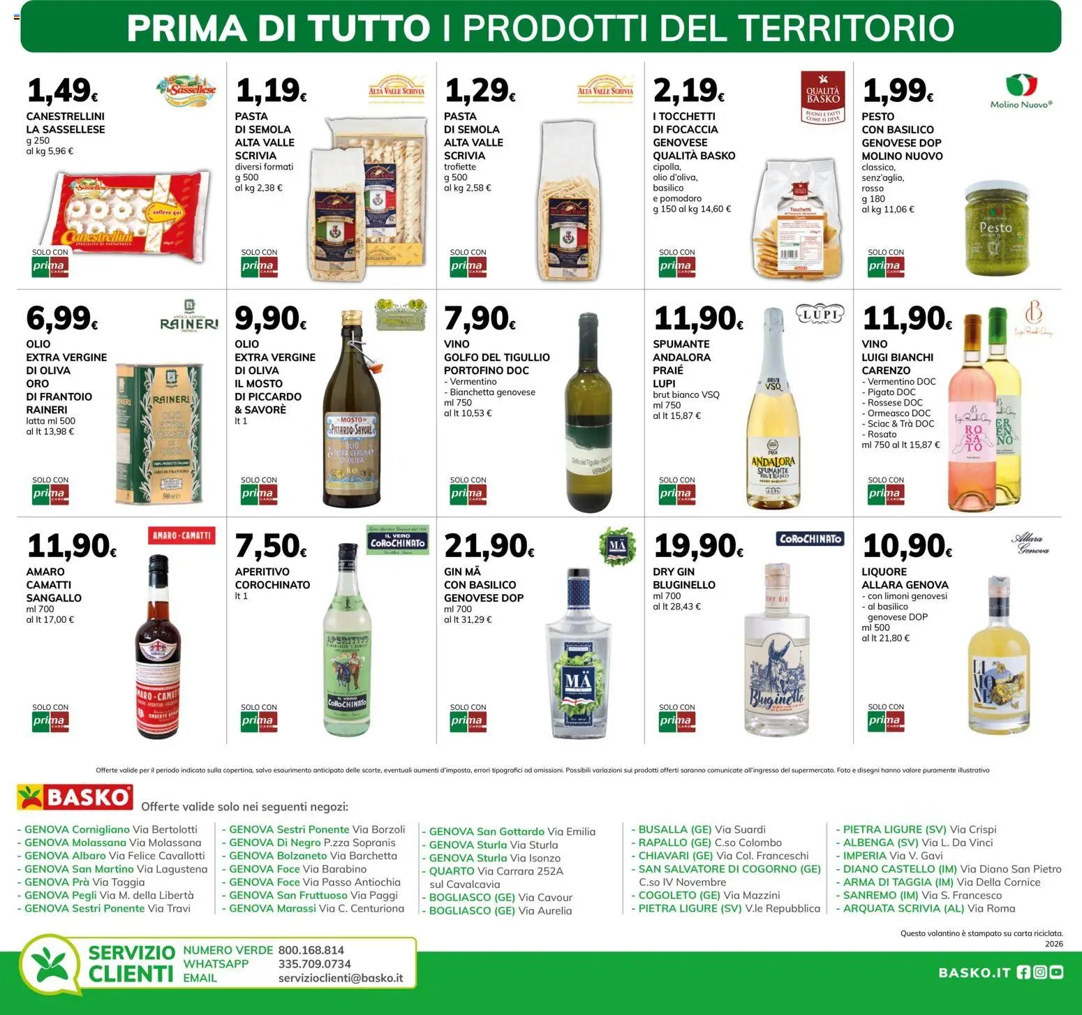 Basko volantino Genova