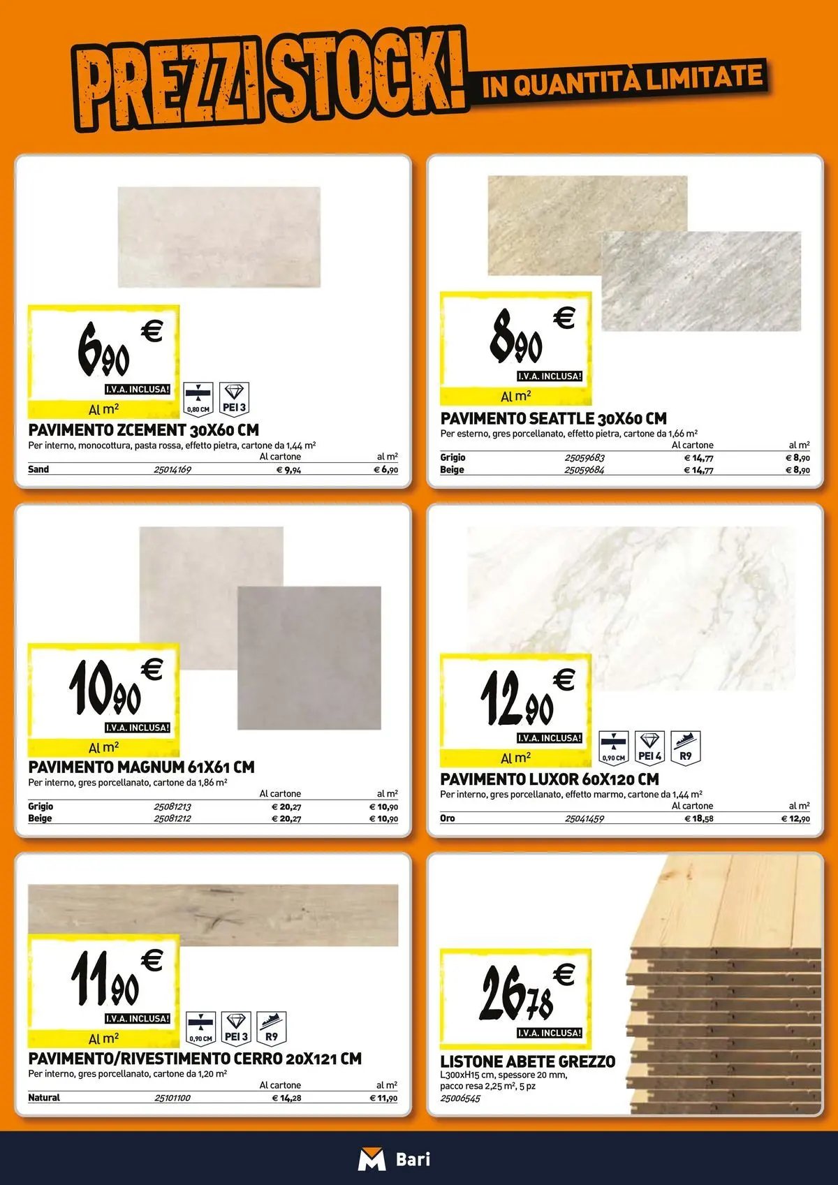 TECNOMAT - Straordinari prezzi stock!